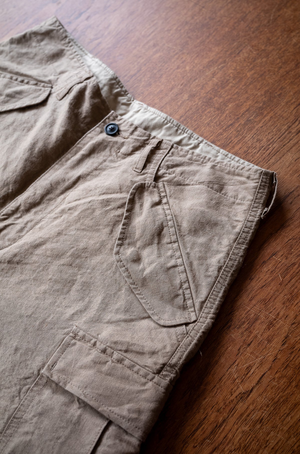 Linen Washi M51 Cargo Pants 〈TAN〉