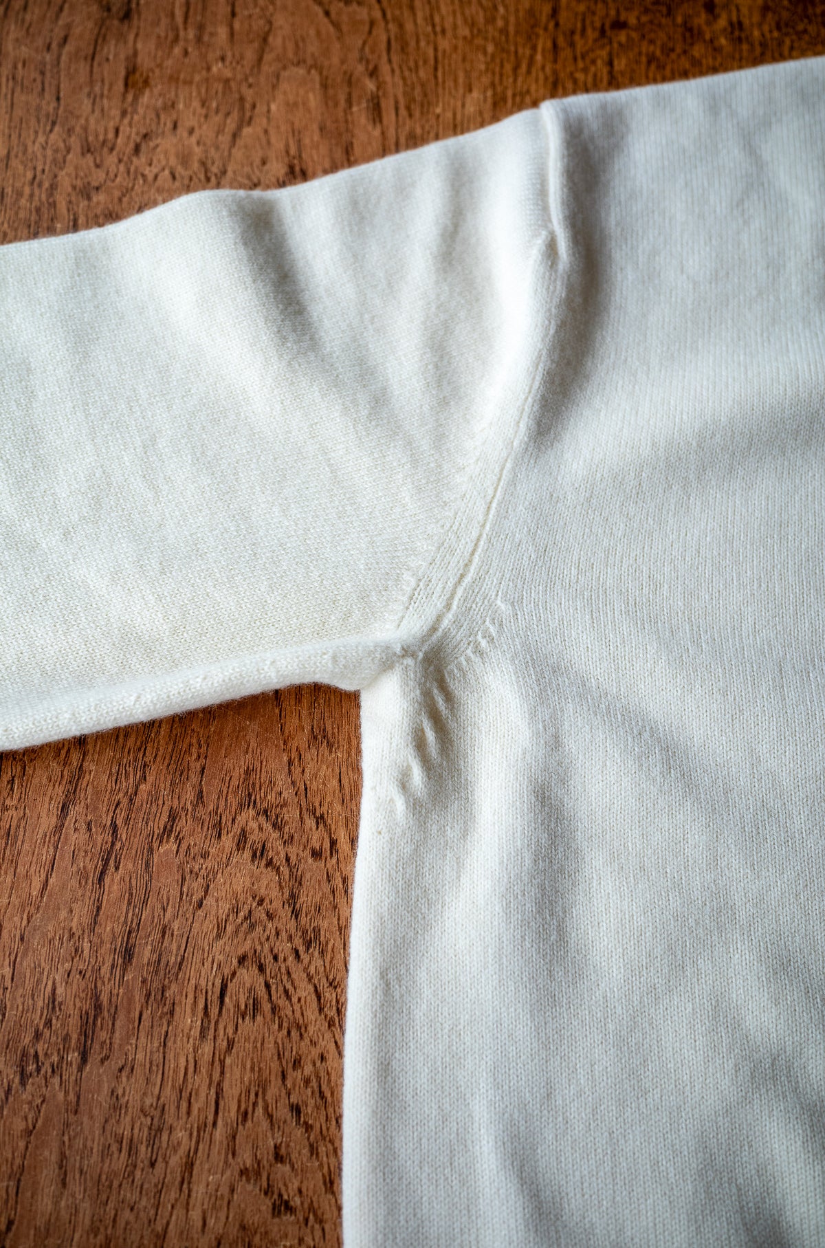 Fine Wool Cashmere Sweater 〈MILK〉