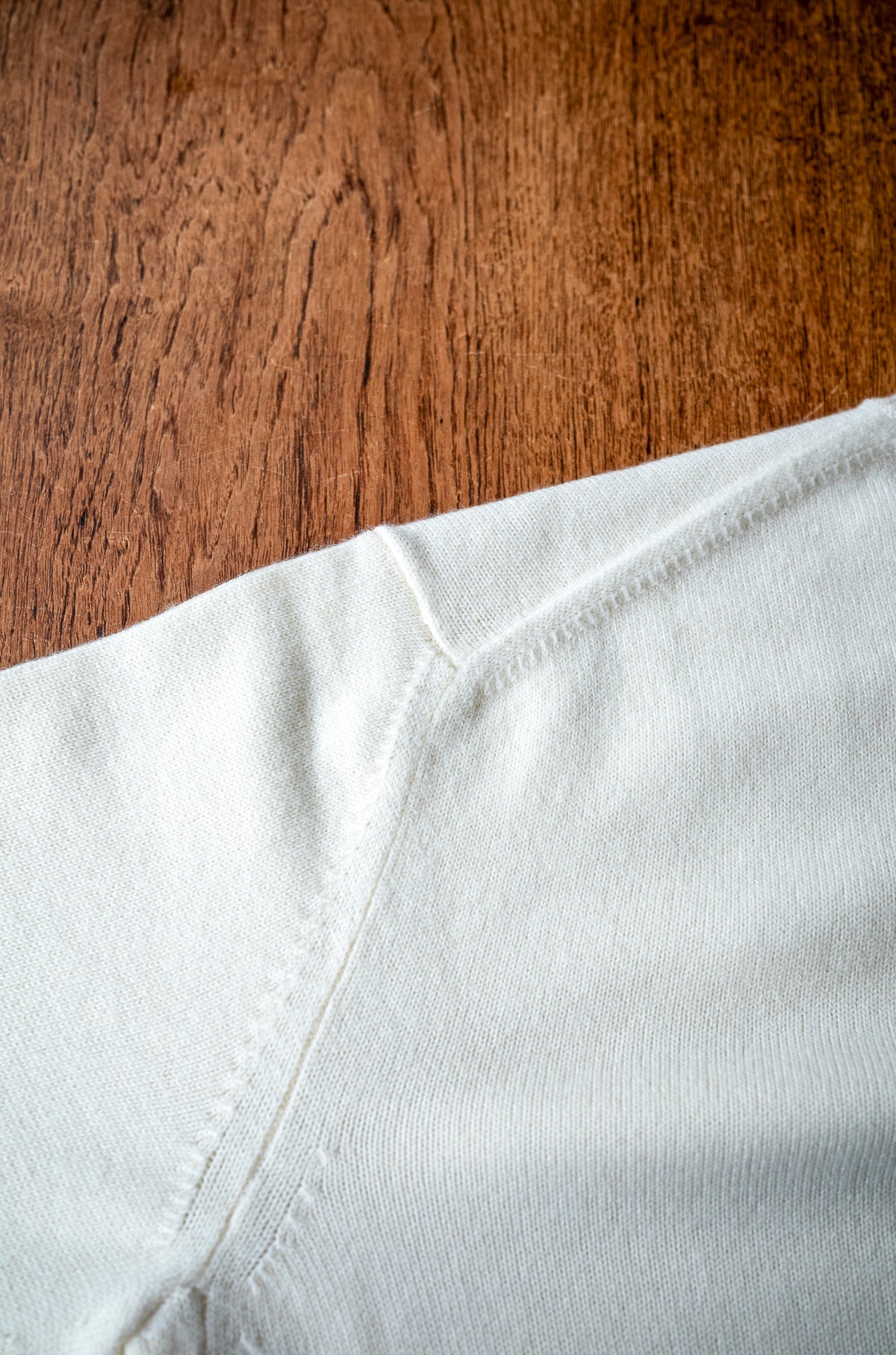 Fine Wool Cashmere Sweater 〈MILK〉