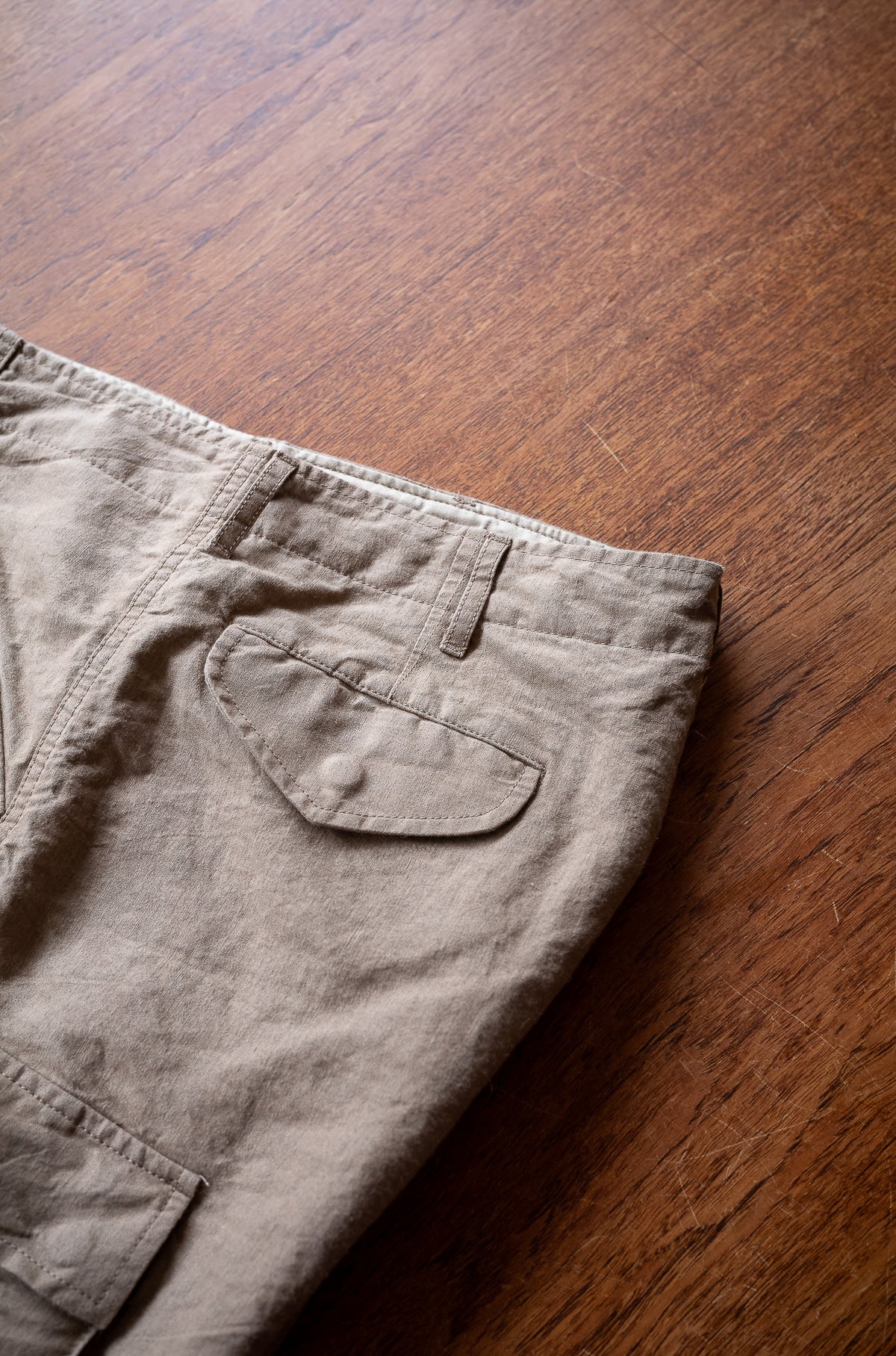Linen Washi M51 Cargo Pants 〈TAN〉