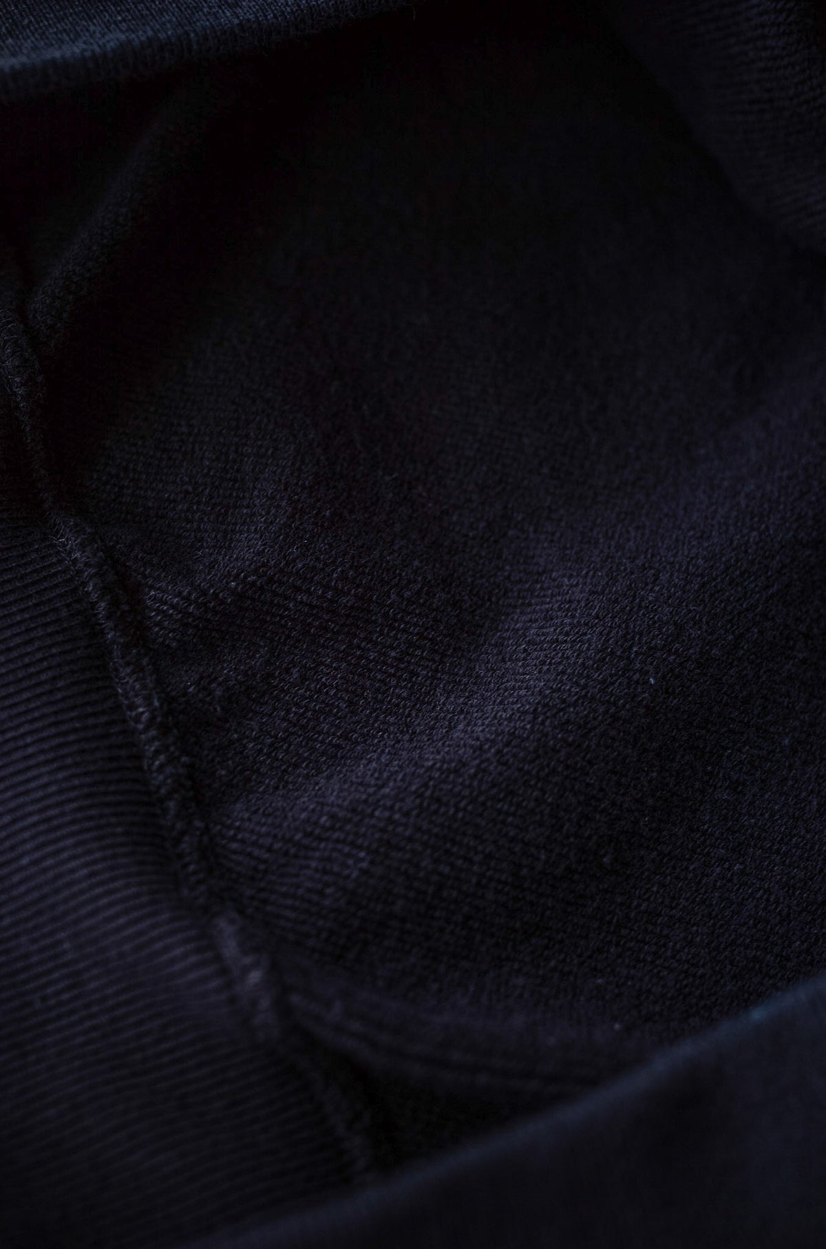 Essential Zip Sweat Parka 〈FADED BLACK〉