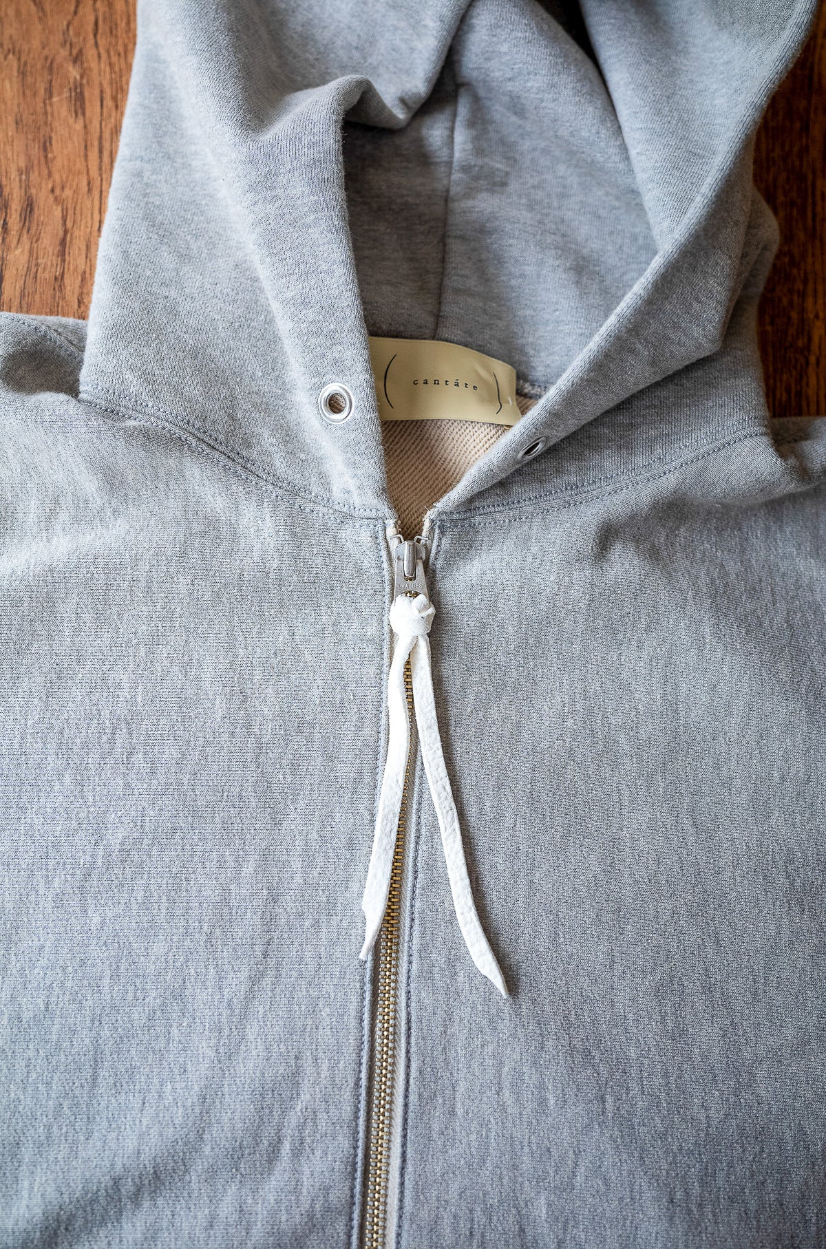 Essential Zip Sweat Parka 〈DIRTY L/GRAY〉