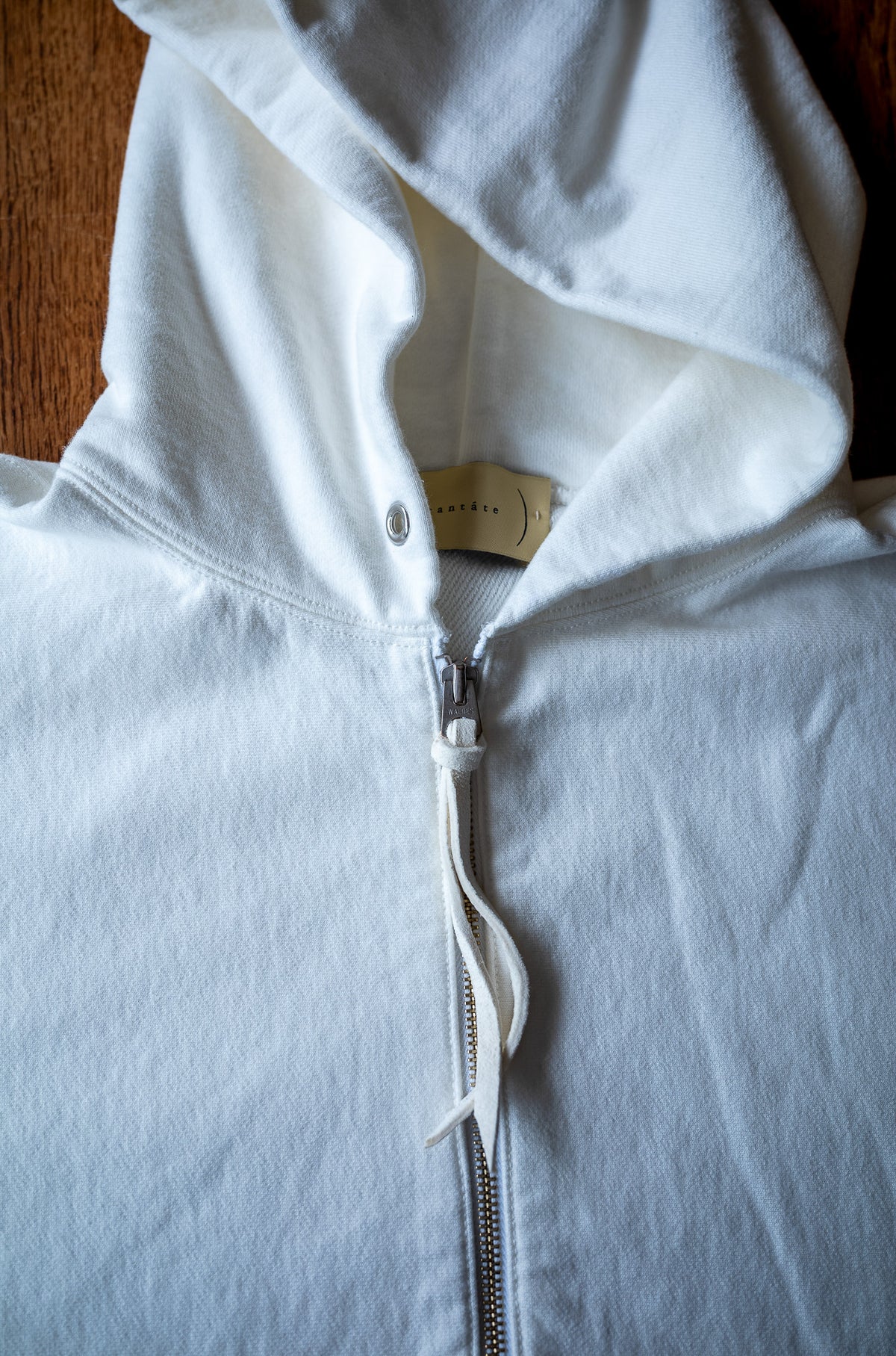 Essential Zip Sweat Parka 〈WHITE〉