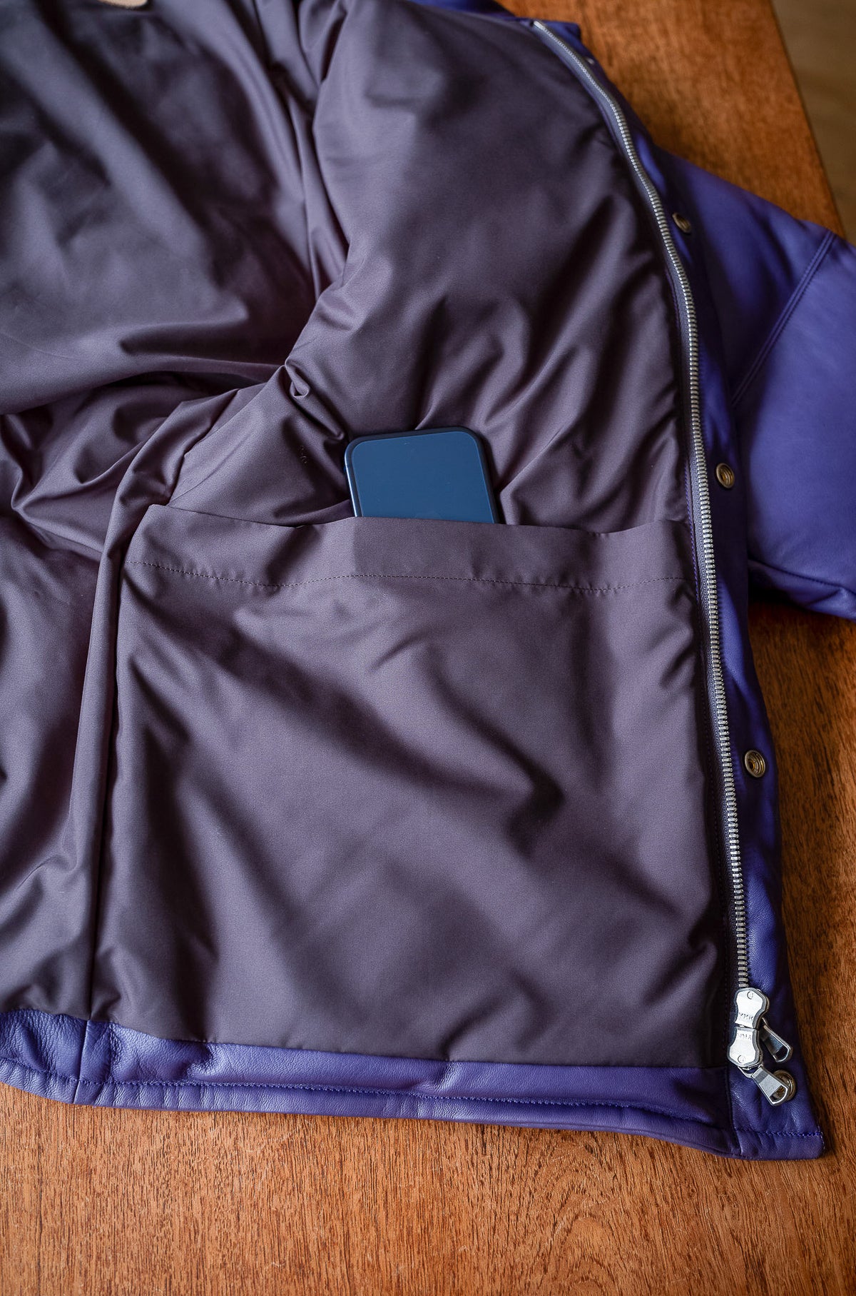 Sheep Skin Classic Down Jacket 〈LILAC〉