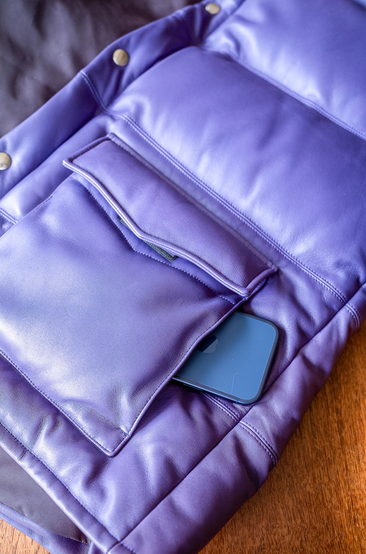 Sheep Skin Classic Down Jacket 〈LILAC〉