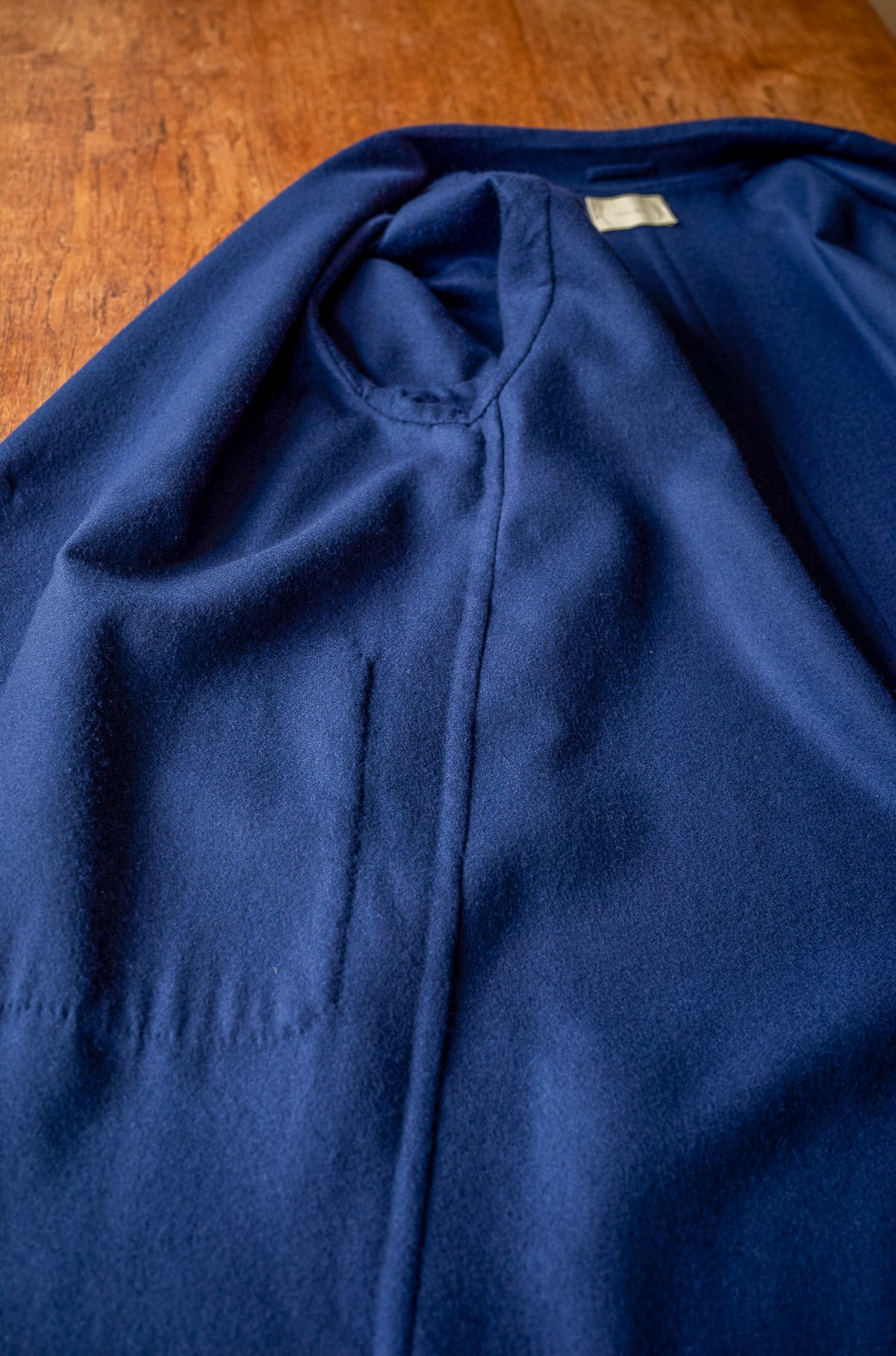 Hand Rever Chesterfield Coat -Alashan Cashmere 〈MID NIGHT〉