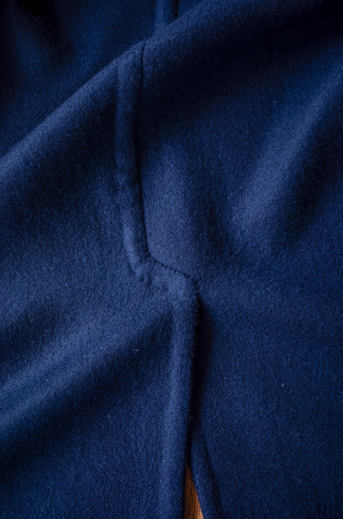 Hand Rever Chesterfield Coat -Alashan Cashmere 〈MID NIGHT〉