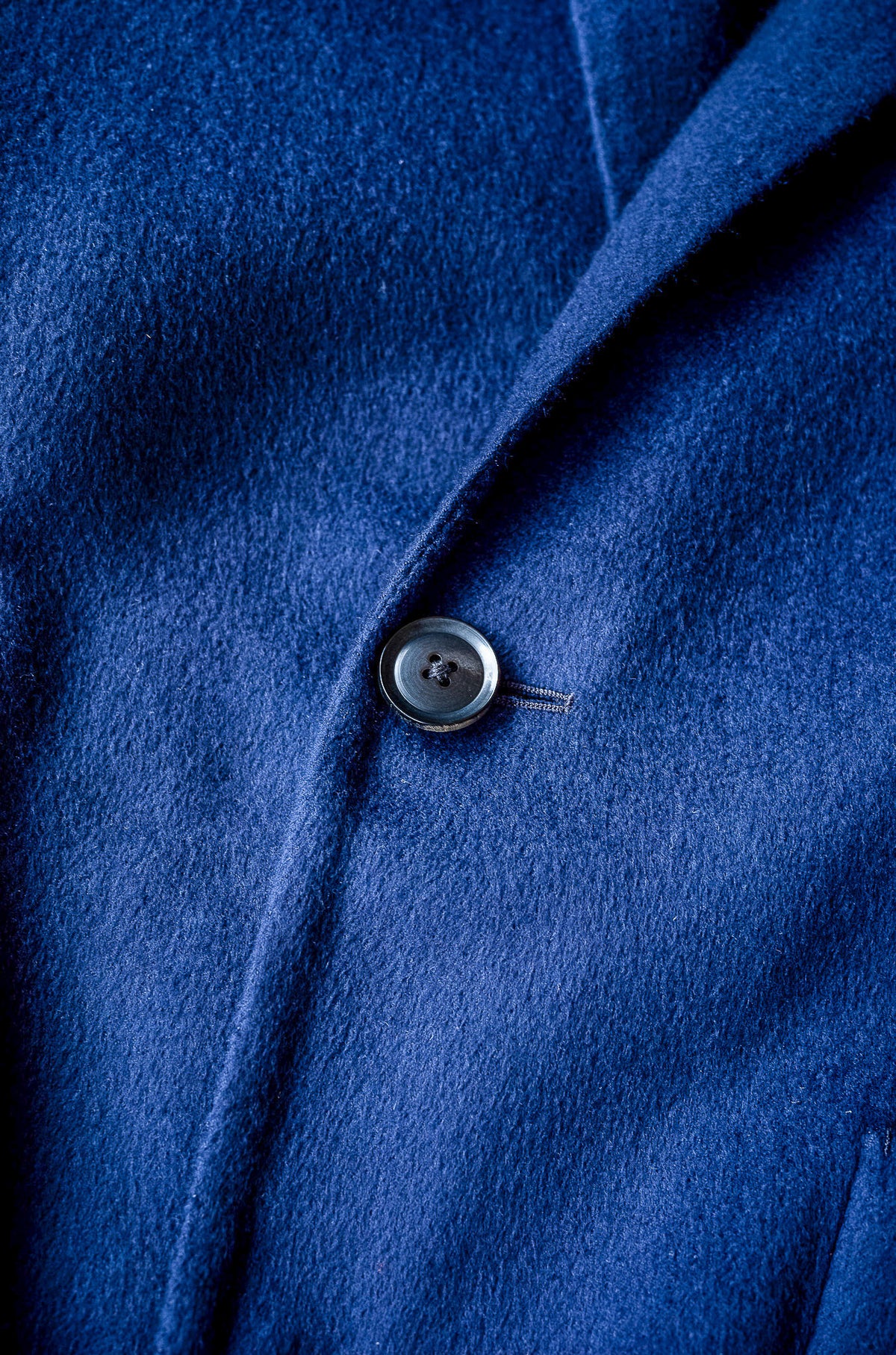 Hand Rever Chesterfield Coat -Alashan Cashmere 〈MID NIGHT〉