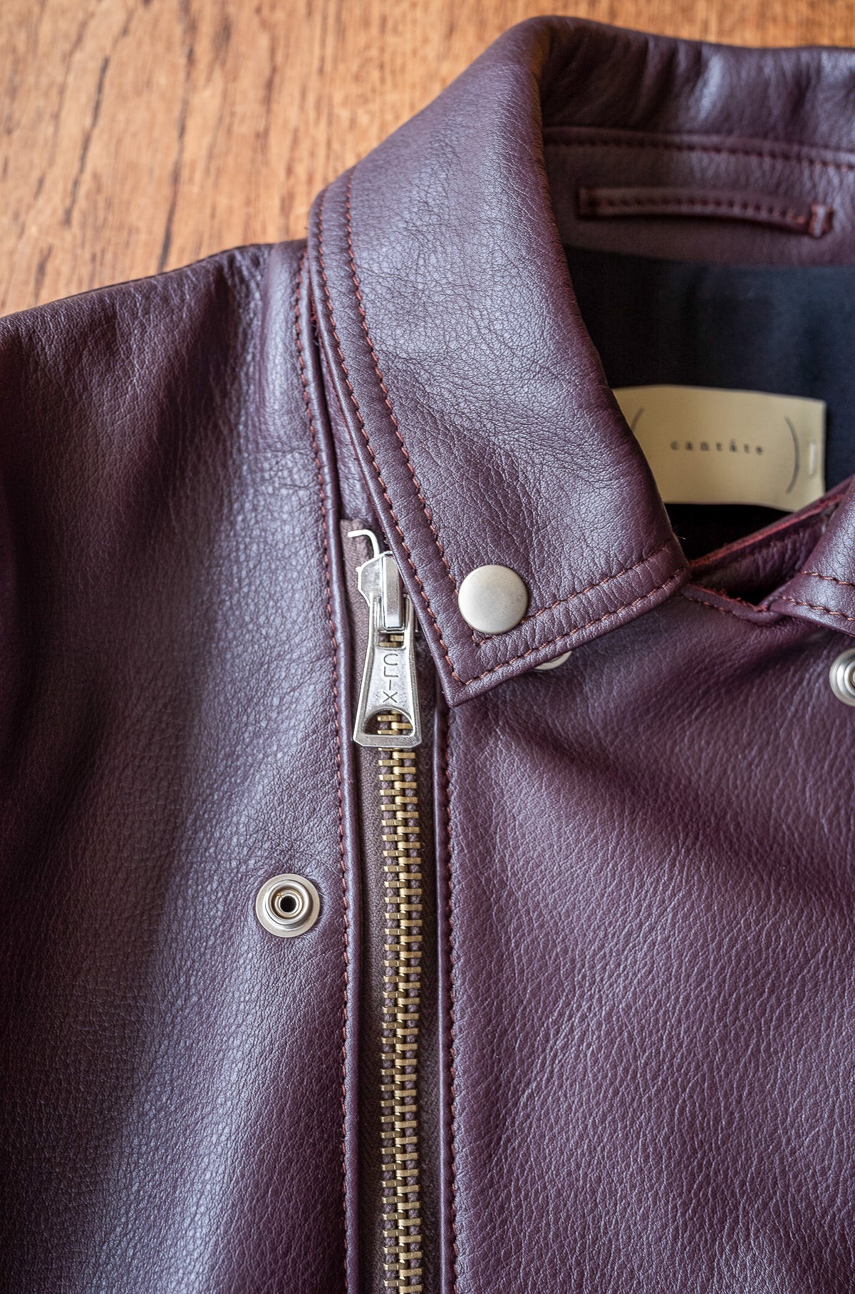 British Leather Jacket 〈BORDEAUX〉