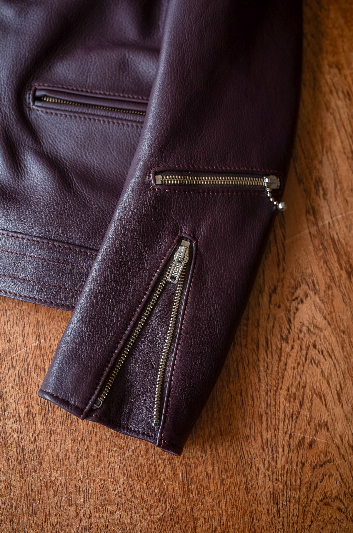 British Leather Jacket 〈BORDEAUX〉