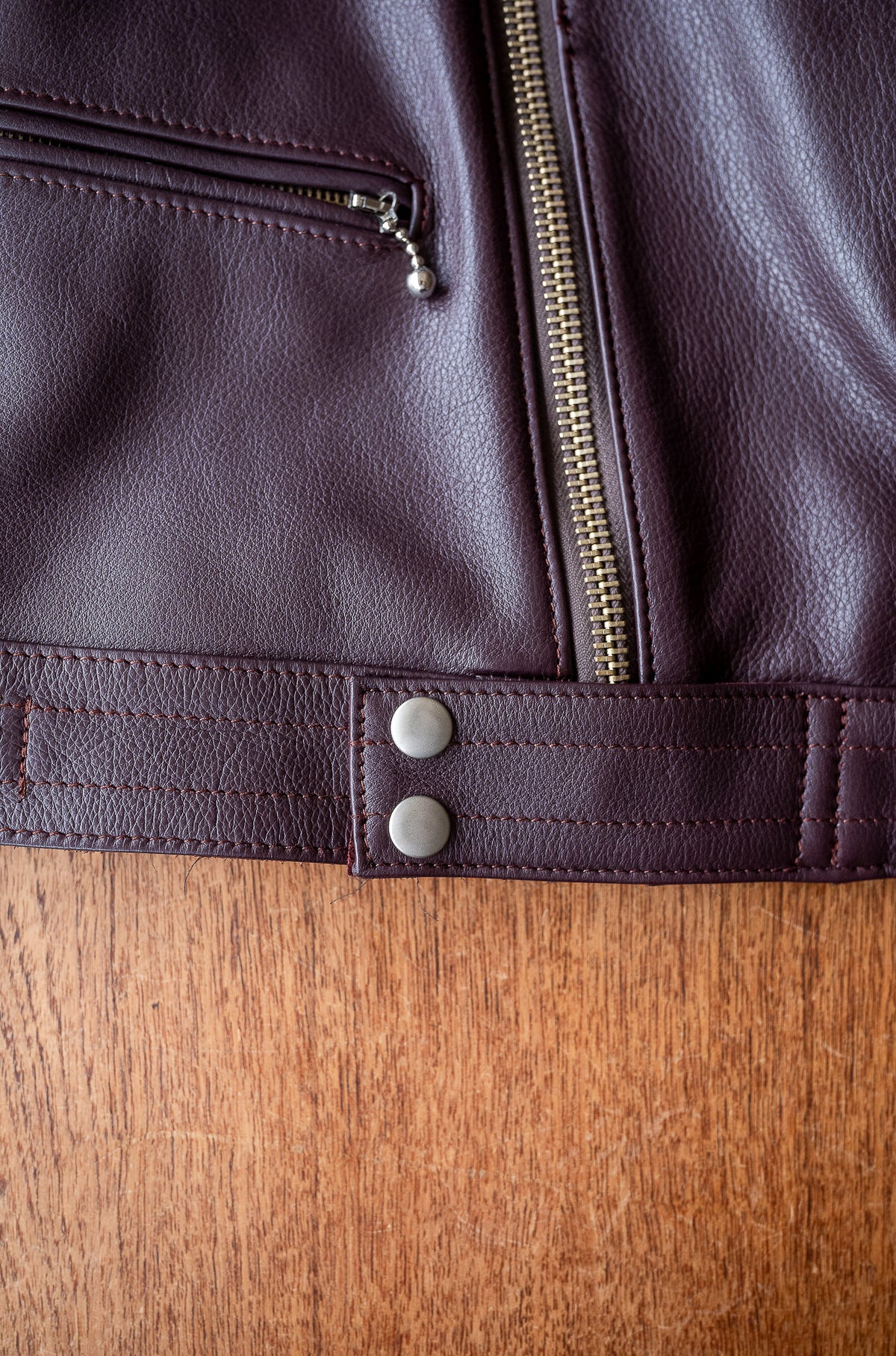 British Leather Jacket 〈BORDEAUX〉