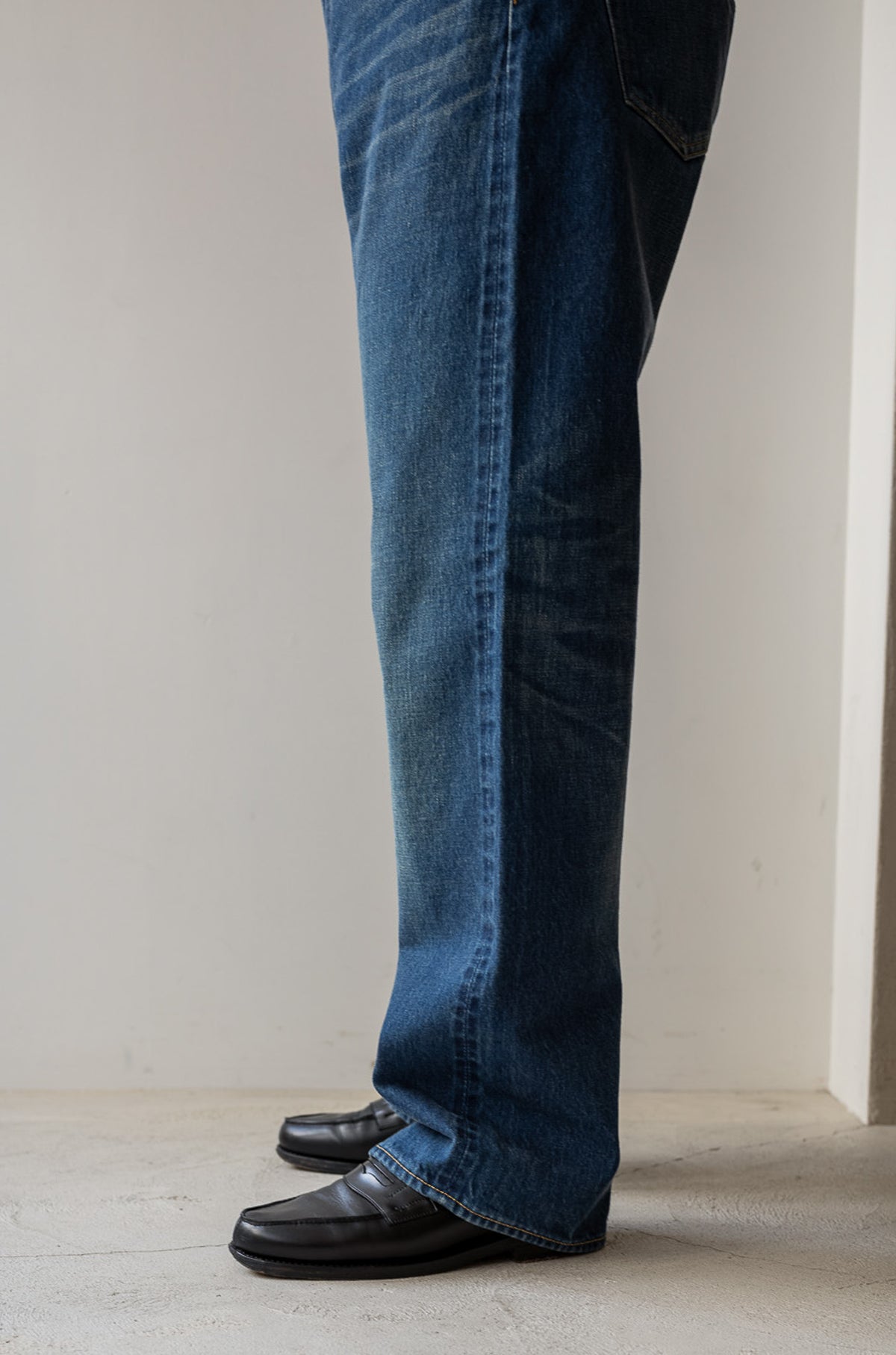 Denim Flare Trousers - VINTAGE WASH 〈DUSK INDIGO〉