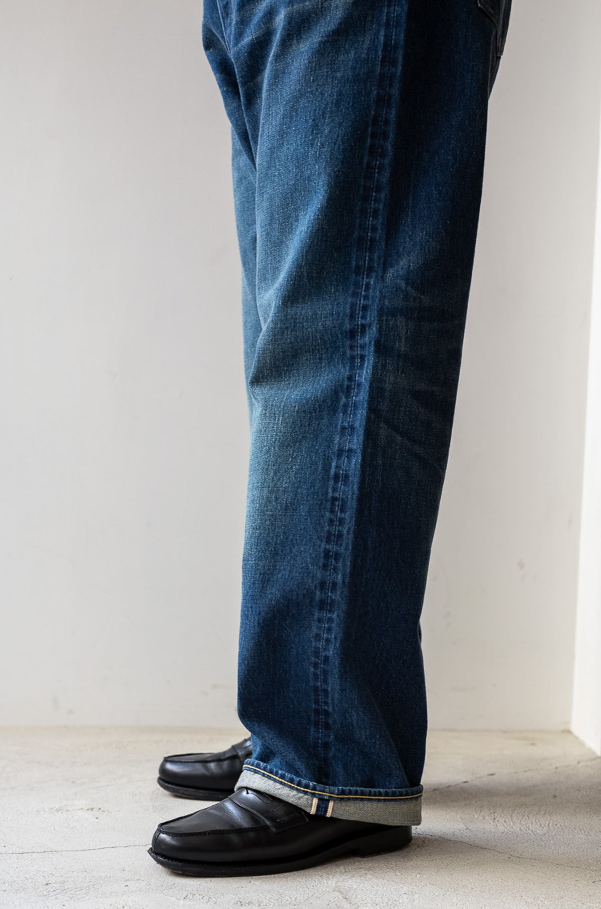 Denim Flare Trousers - VINTAGE WASH 〈DUSK INDIGO〉