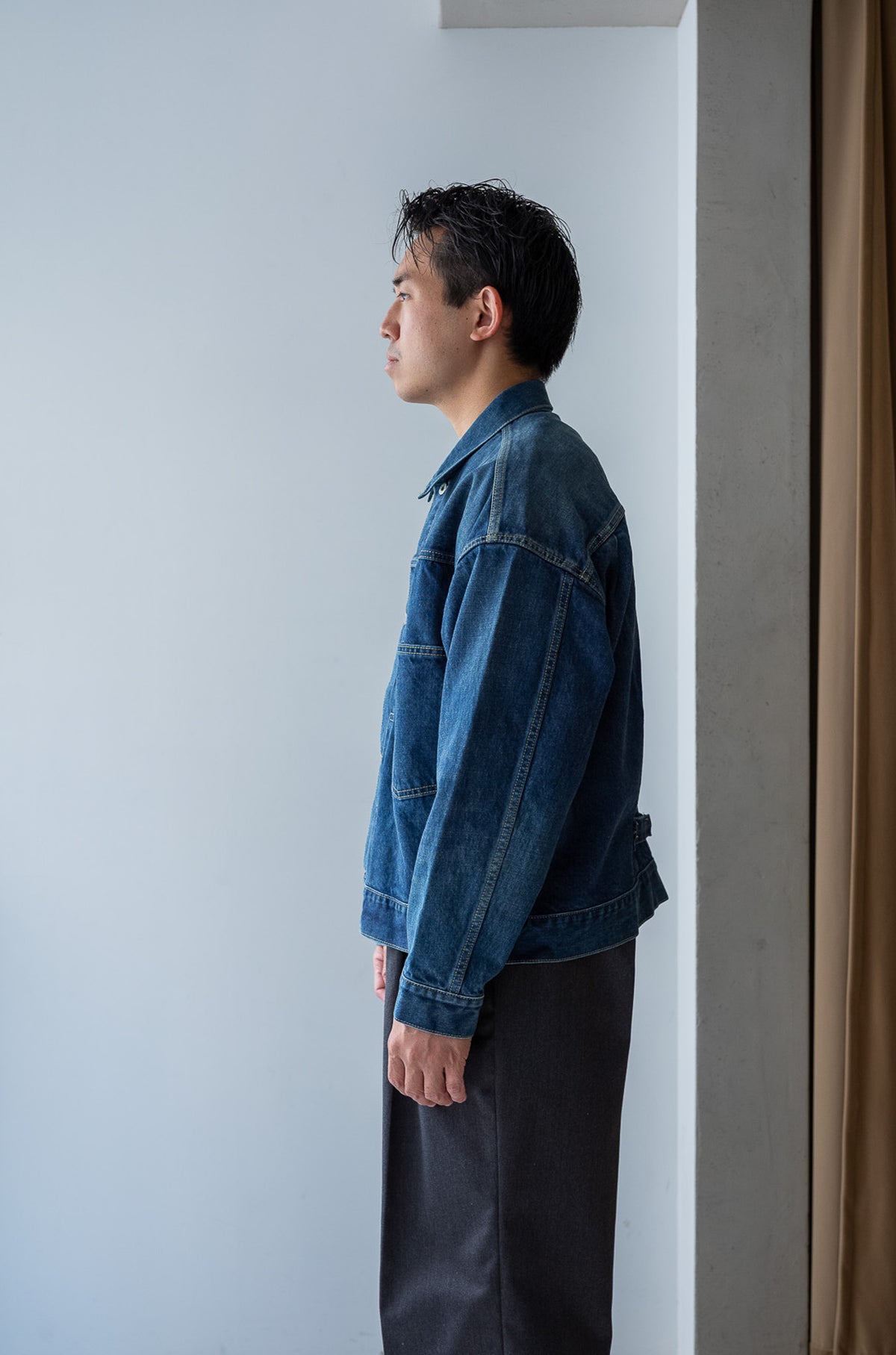 WWⅡ T-Back Jacket - VINTAGE WASH 〈DUSK INDIGO〉