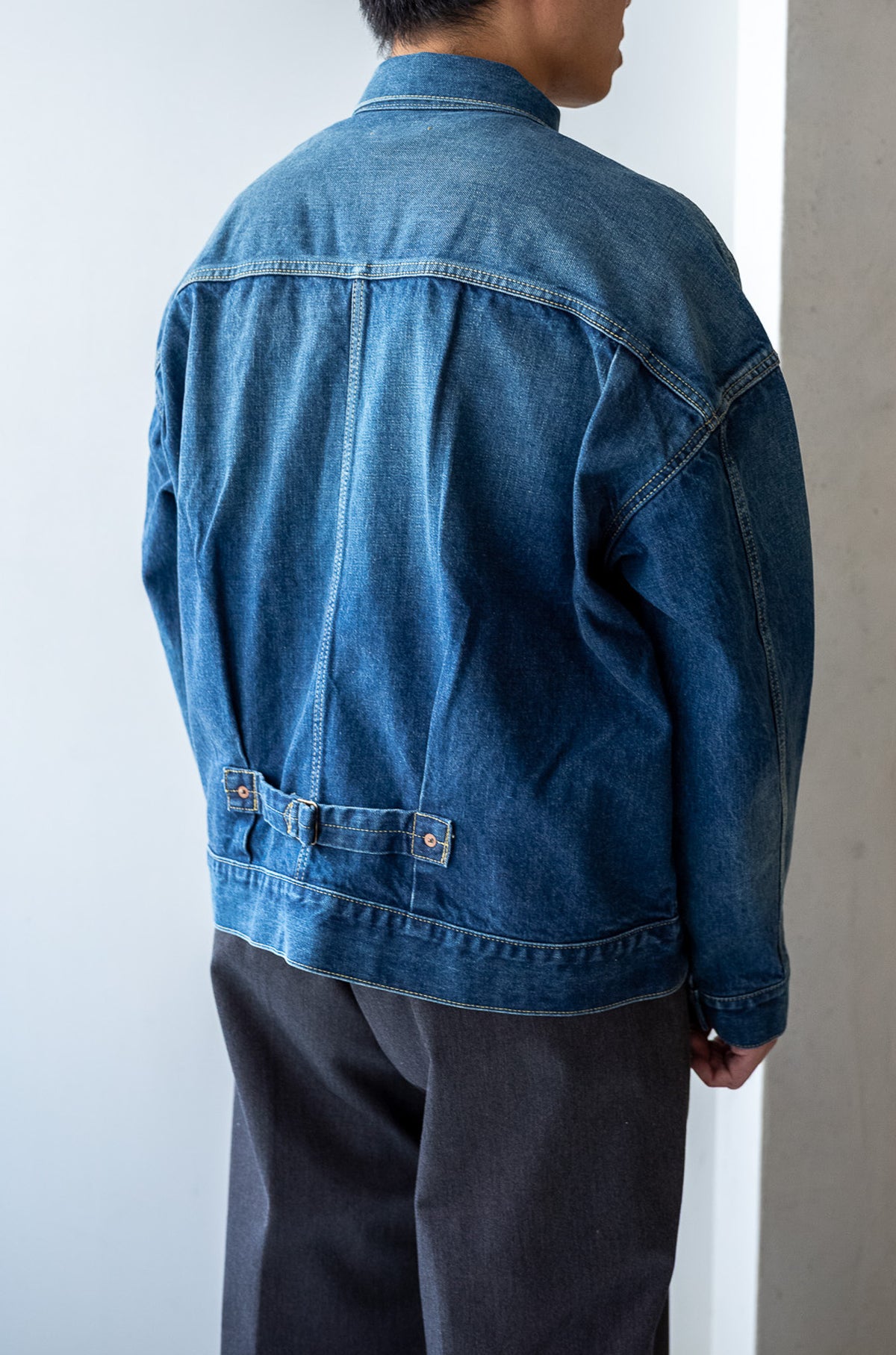 WWⅡ T-Back Jacket - VINTAGE WASH 〈DUSK INDIGO〉