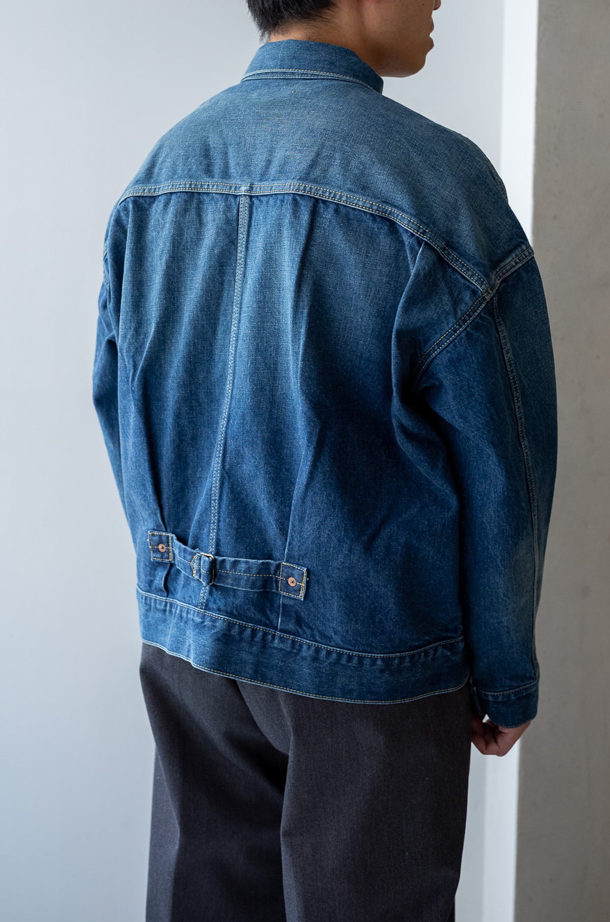 WWⅡ T-Back Jacket - VINTAGE WASH 〈DUSK INDIGO〉
