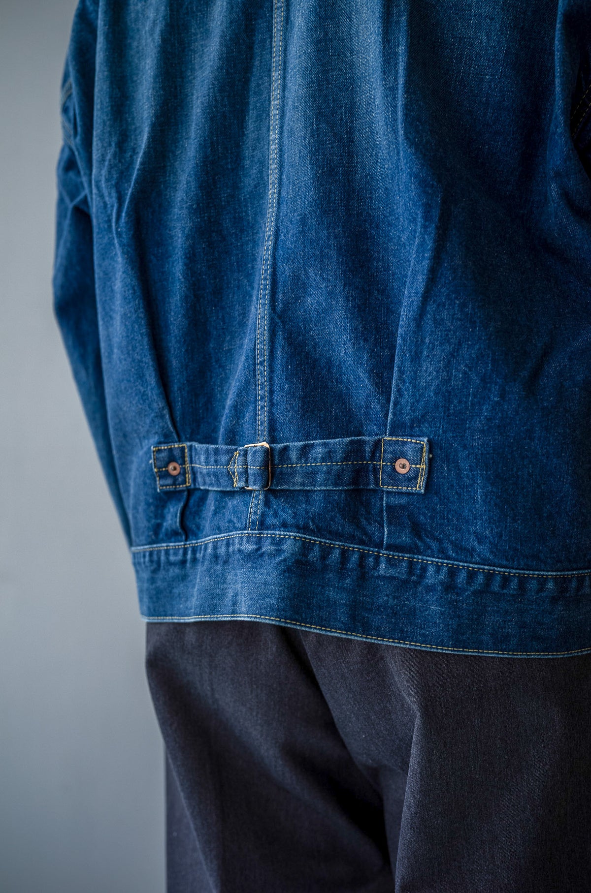 WWⅡ T-Back Jacket - VINTAGE WASH 〈DUSK INDIGO〉