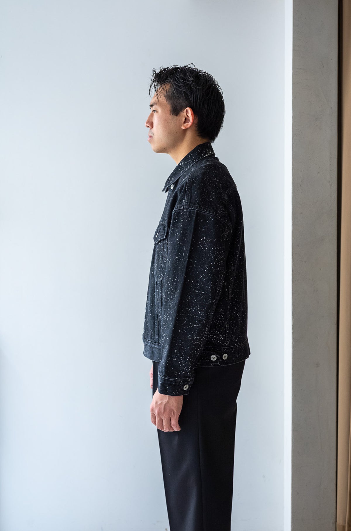 Big Trucker Jacket - GALACTIC WASH 〈GALACTIC BLACK〉