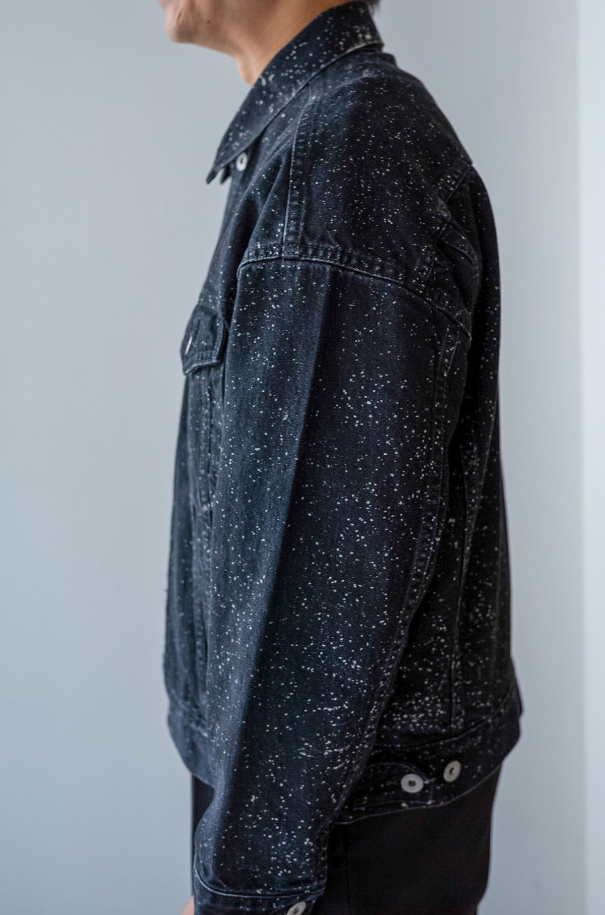 Big Trucker Jacket - GALACTIC WASH 〈GALACTIC BLACK〉