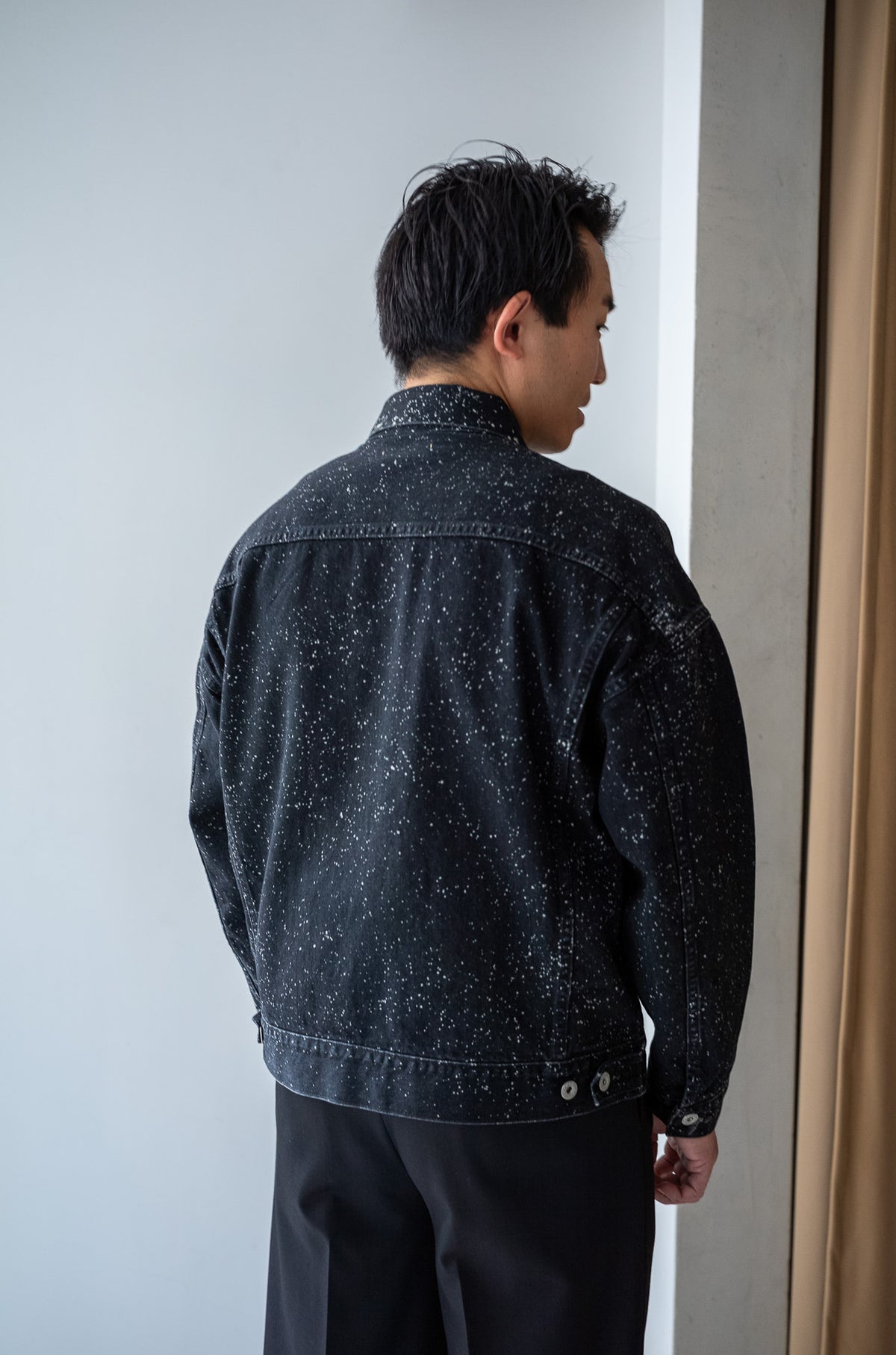 Big Trucker Jacket - GALACTIC WASH 〈GALACTIC BLACK〉