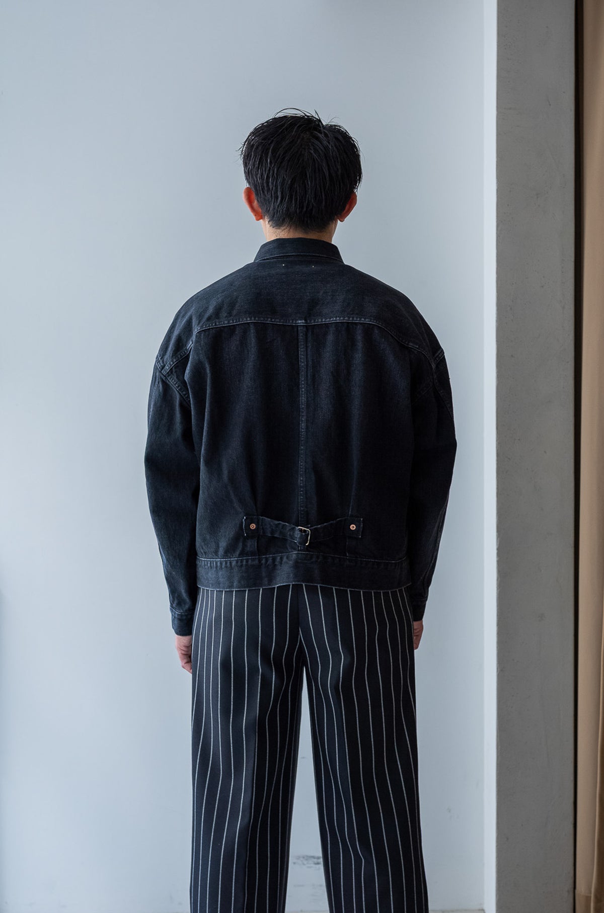 WWⅡ T-Back Jacket (VINTAGE WASH) 〔GHOST BLACK〕