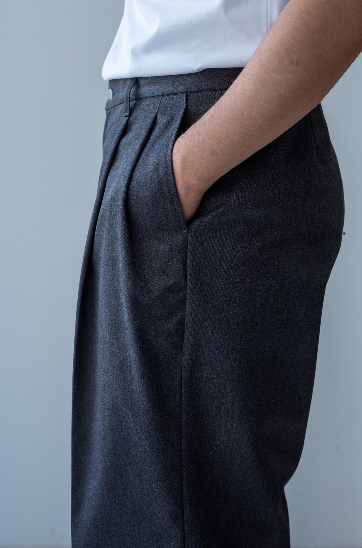 EX Wide Trousers 〔GRAY〉