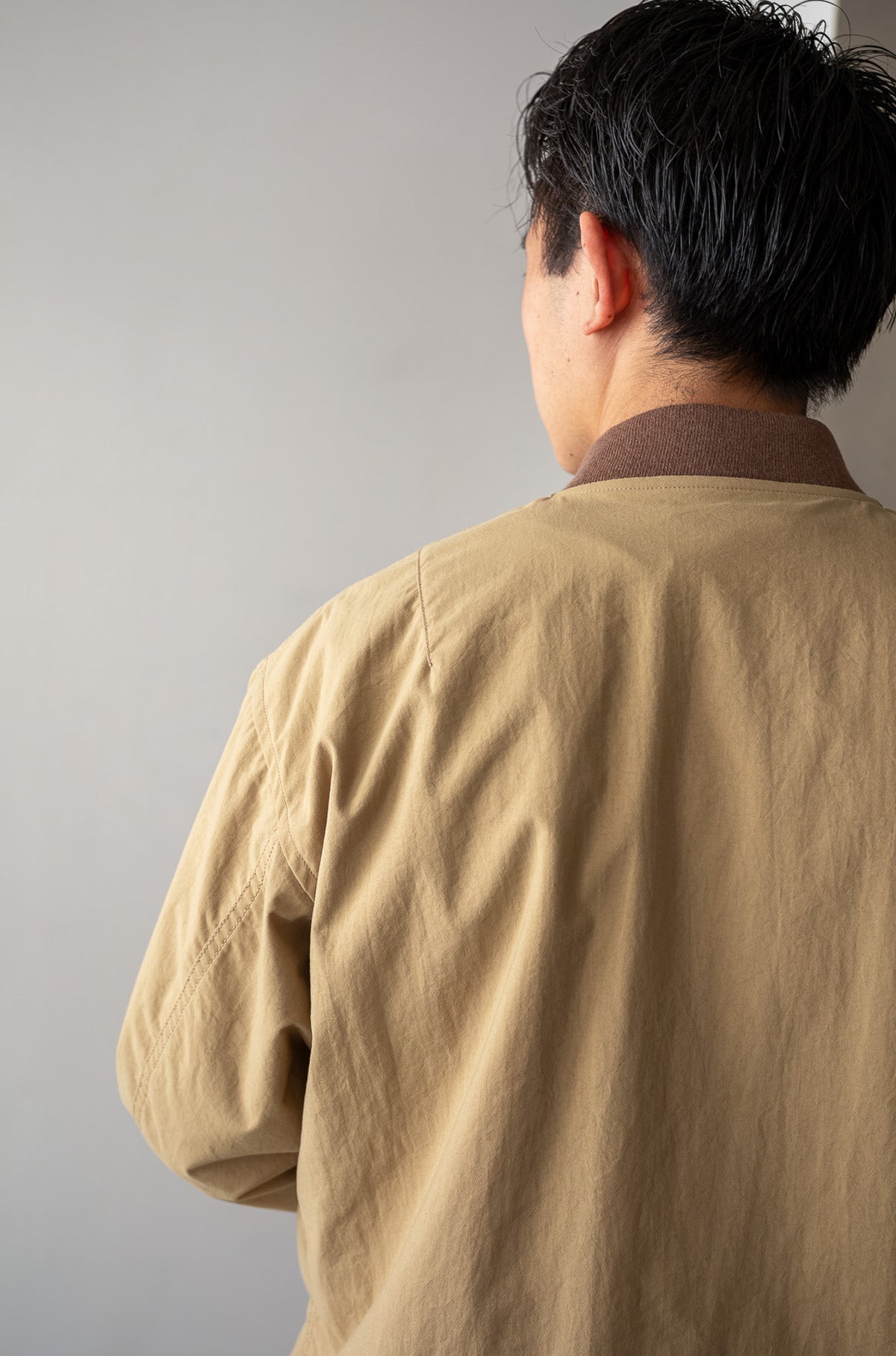 Shrunken Nylon Flight Jacket 〈MARON〉
