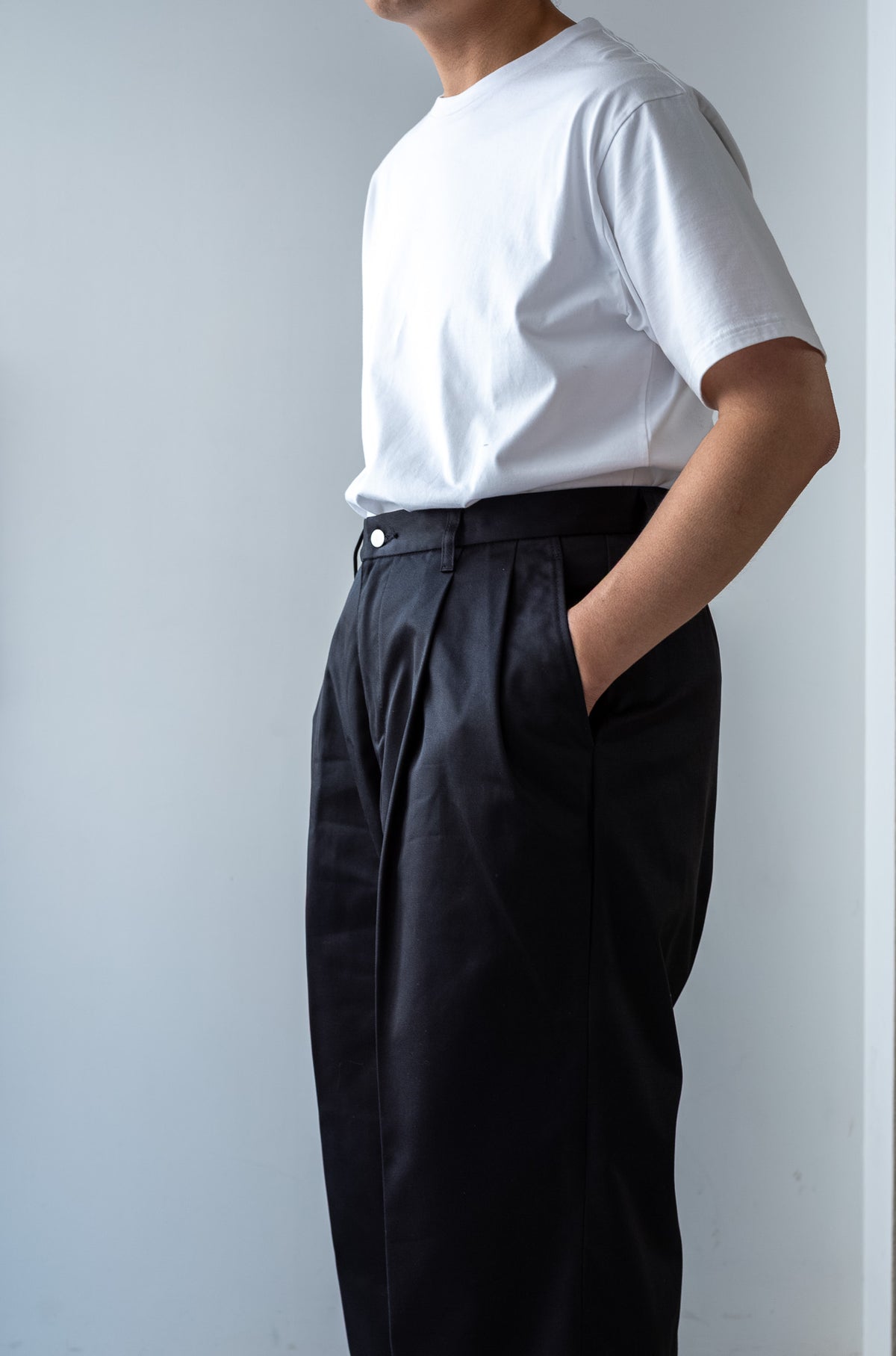 EX Wide Trousers 〈BLACK〉
