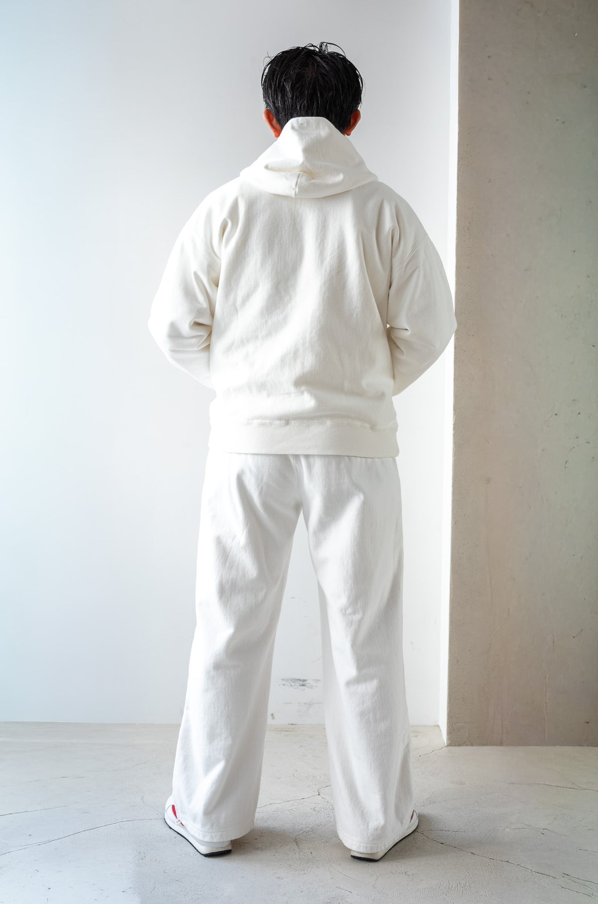Essential Zip Sweat Parka 〈WHITE〉