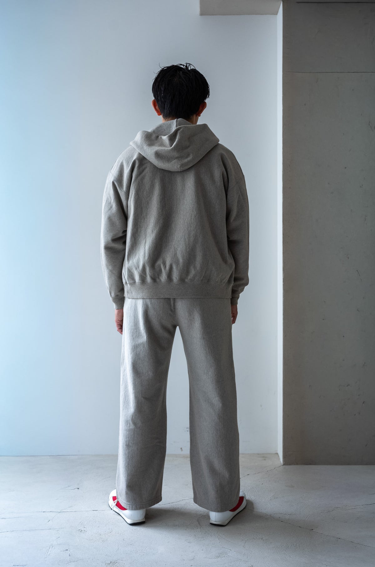 Essential Zip Sweat Parka 〈DIRTY L/GRAY〉