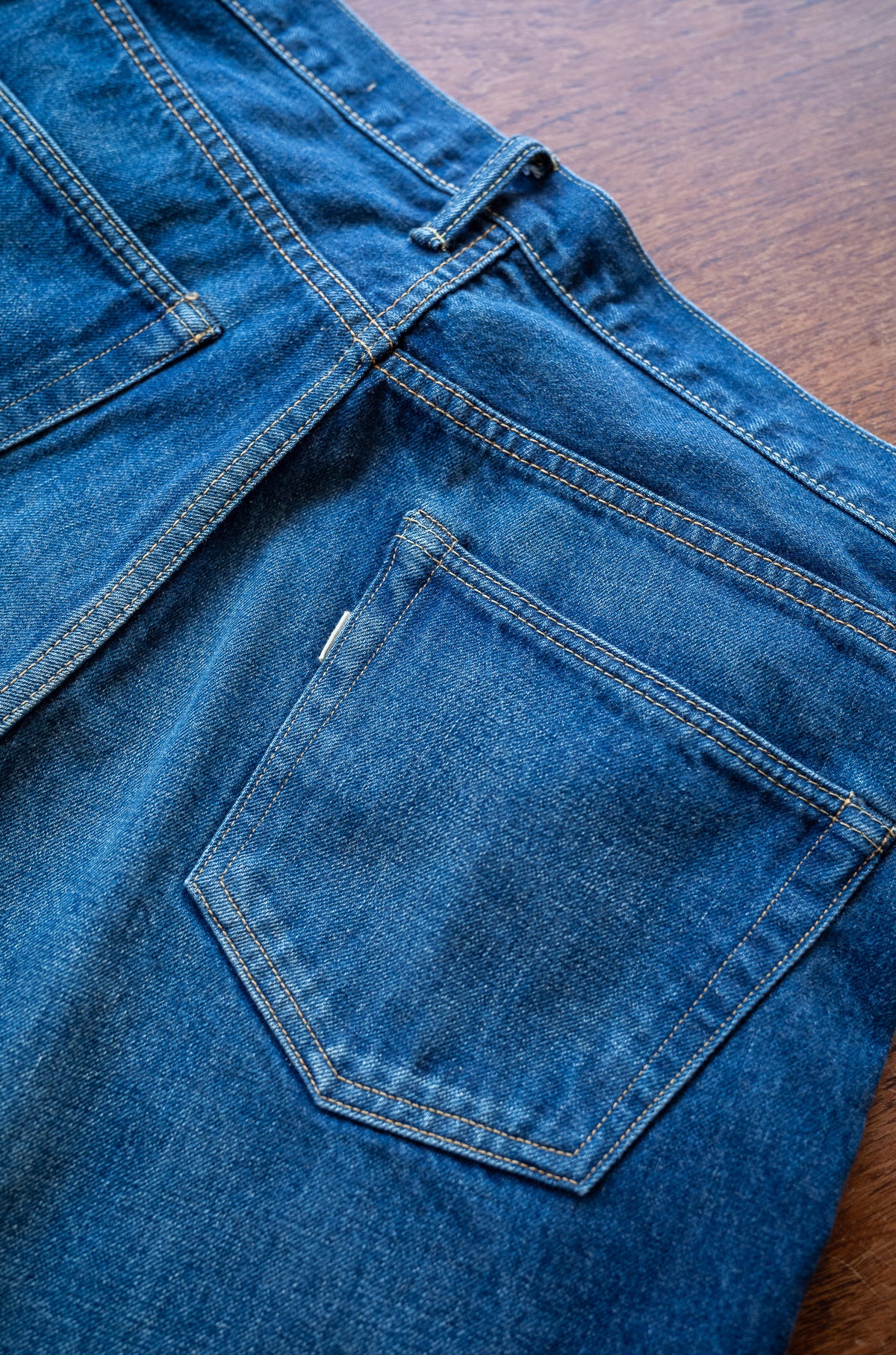 Denim Straight Trousers - VINTAGE WASH 〈DUSK INDIGO〉