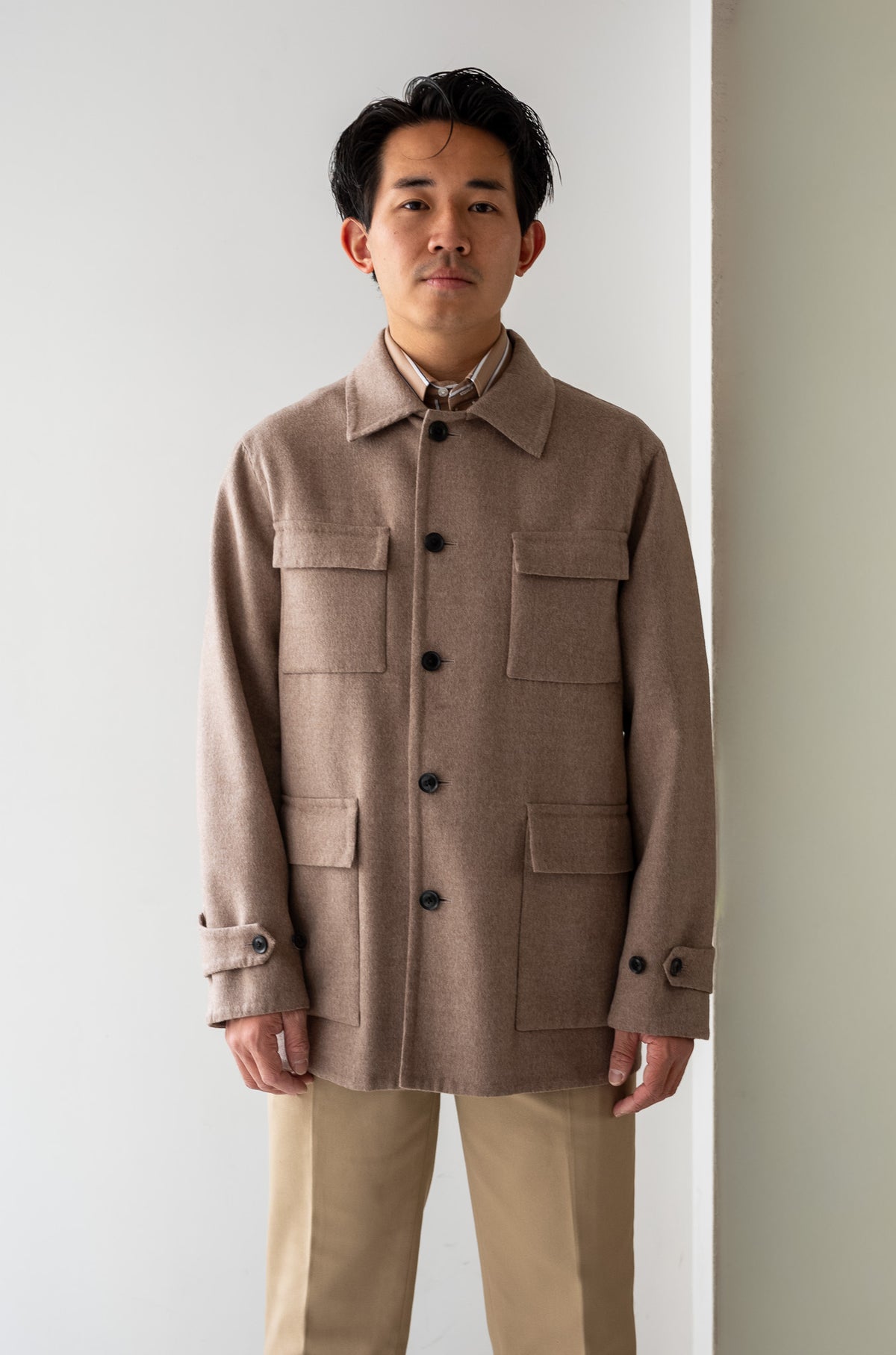 Hand Rever French Blouson〔ECRU〕