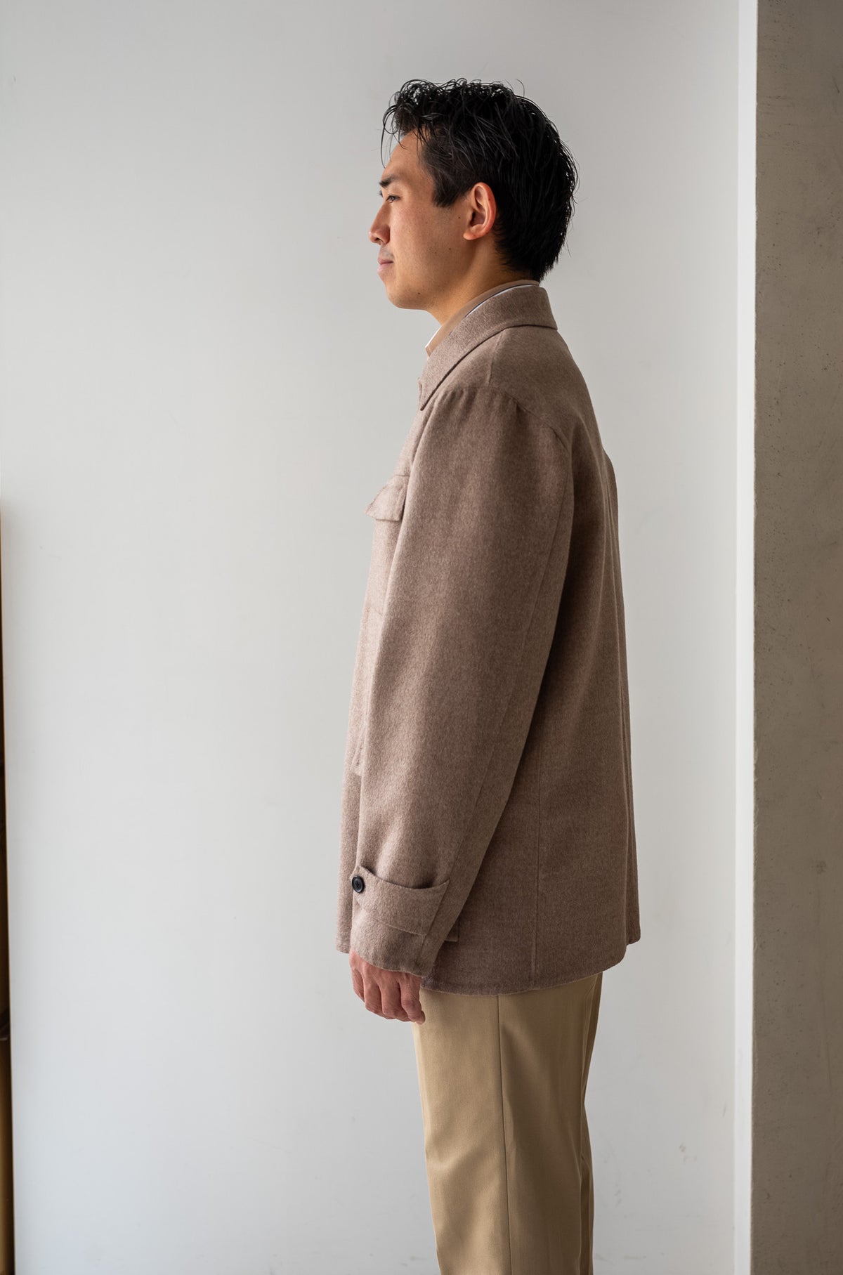 Hand Rever French Blouson〔ECRU〕