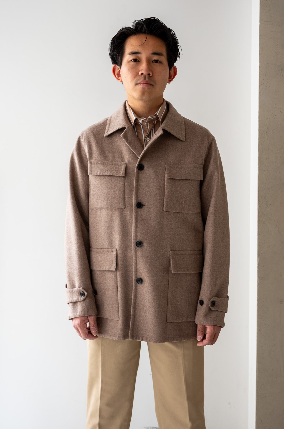 Hand Rever French Blouson〔ECRU〕