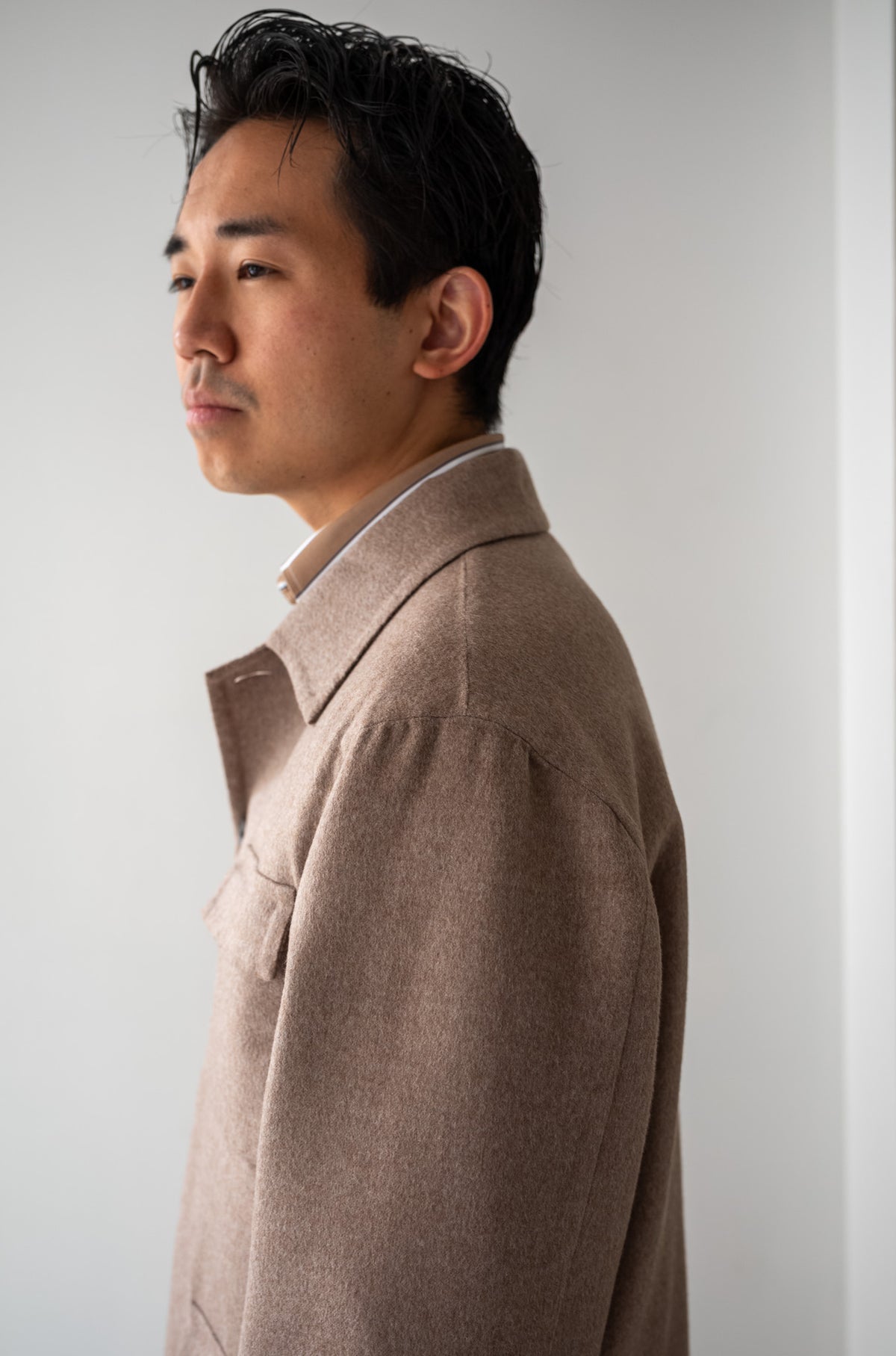 Hand Rever French Blouson〔ECRU〕