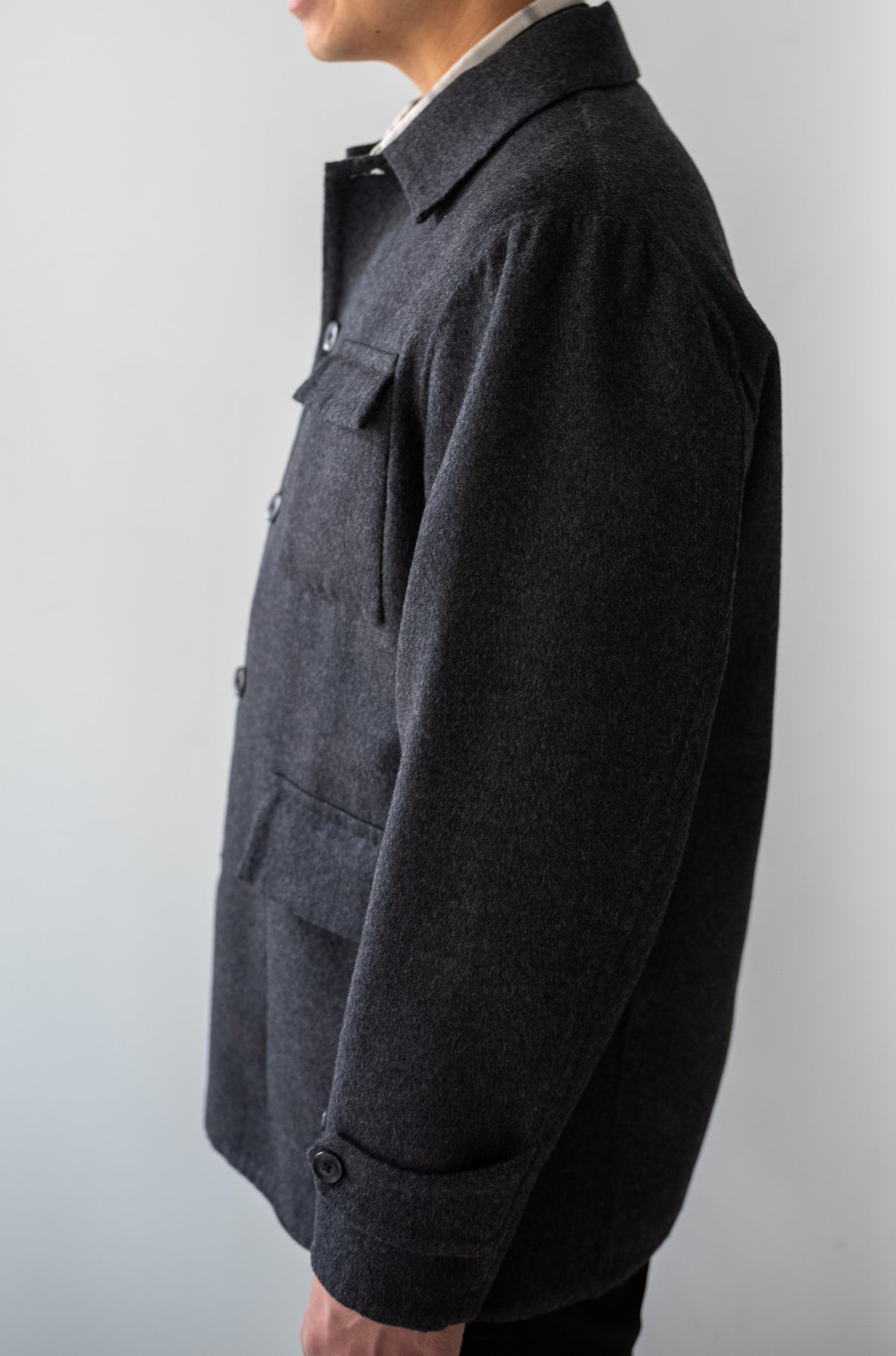 Hand Rever French Blouson 〔C/GRAY〕