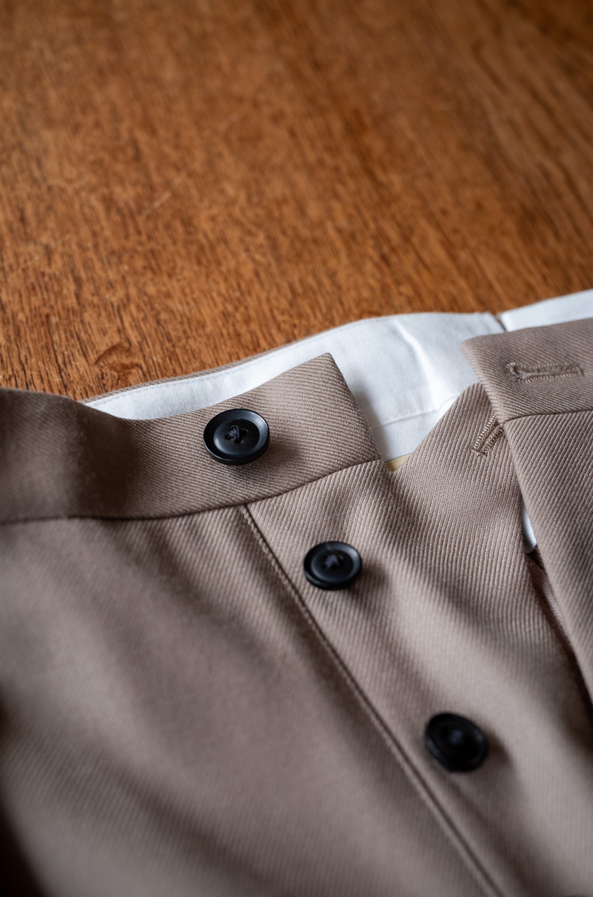 Fine Garbadine French Trousers 〈MARON〉