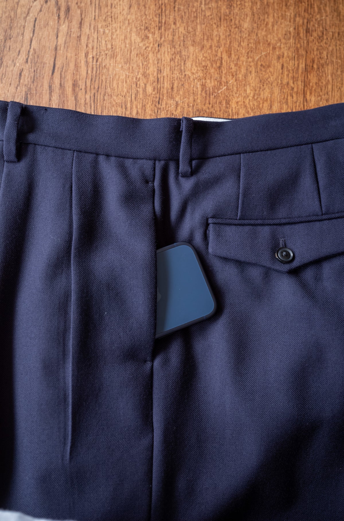 Fine Garbadine French Trousers 〈NAVY〉