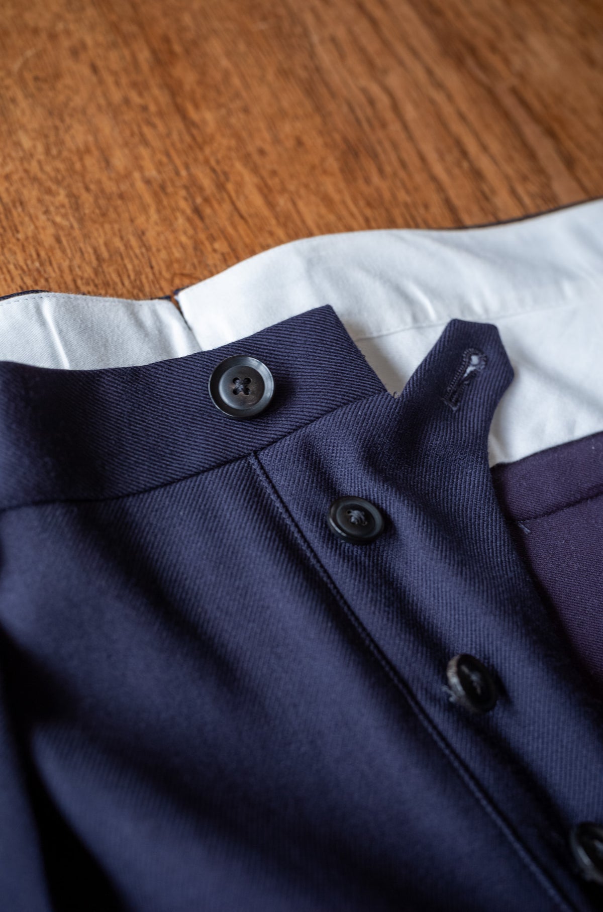 Fine Garbadine French Trousers 〈NAVY〉