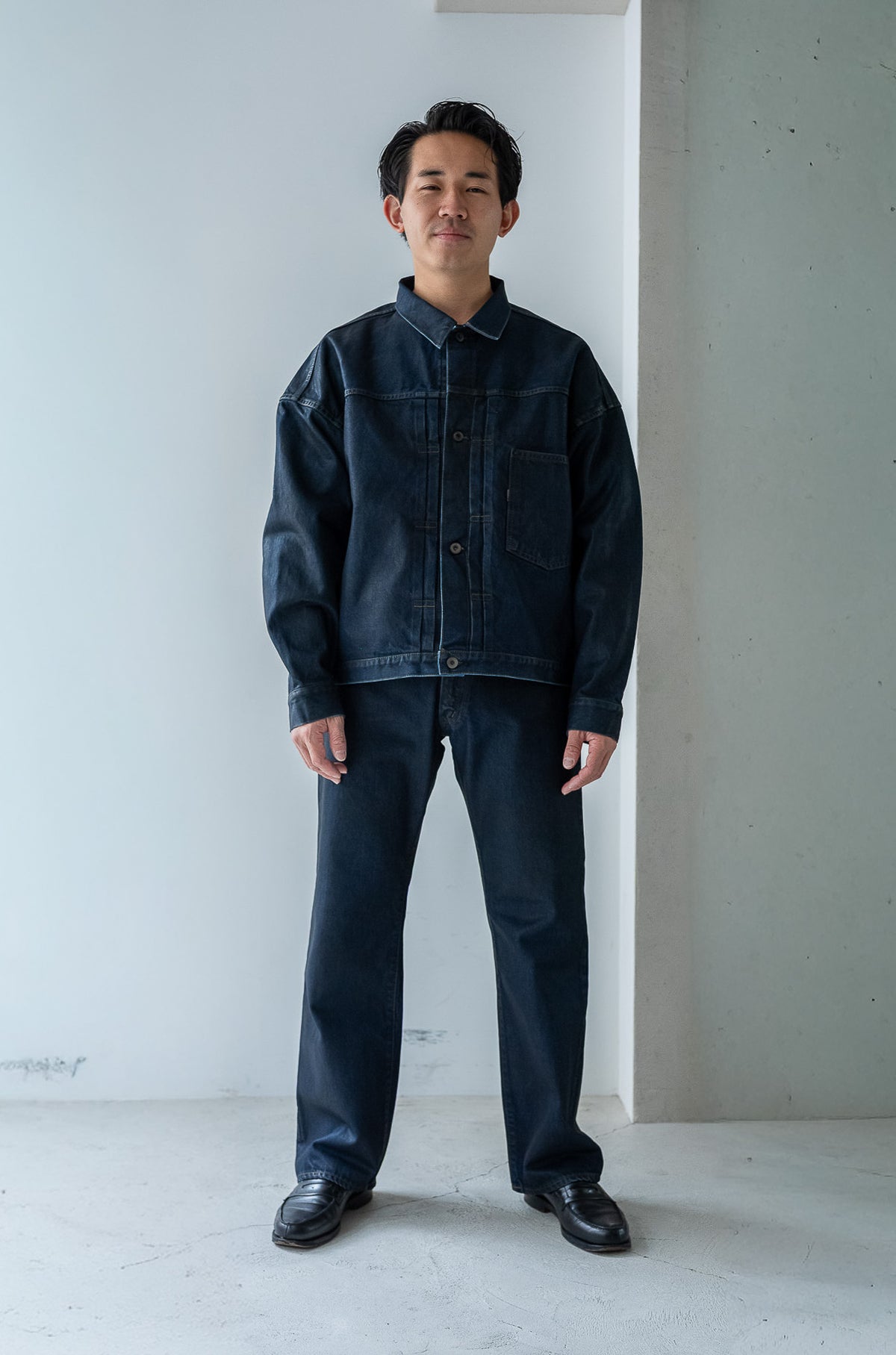 WWⅡ T-Back Jacket 〈WAXED INDIGO〉