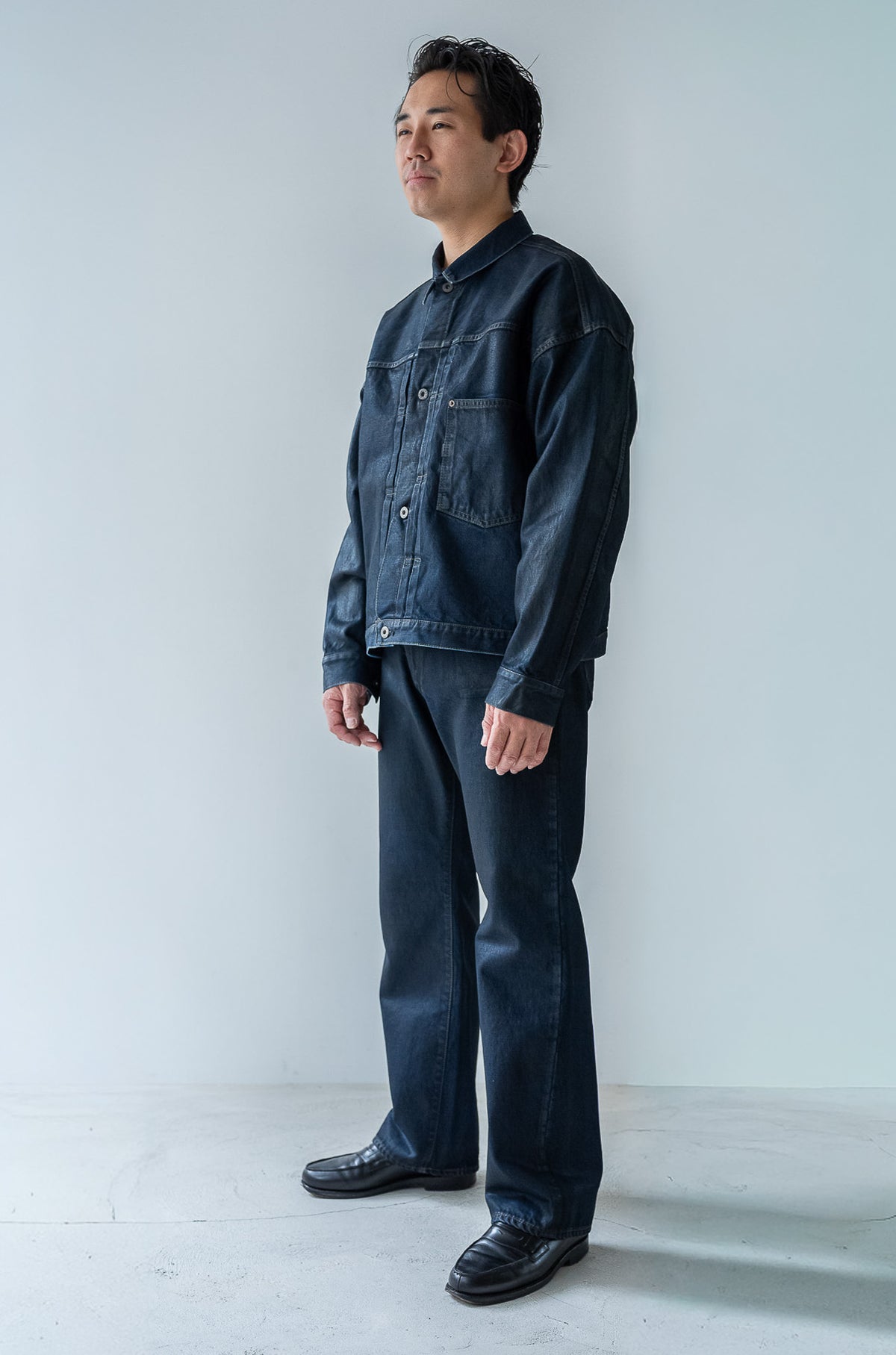 WWⅡ T-Back Jacket 〈WAXED INDIGO〉