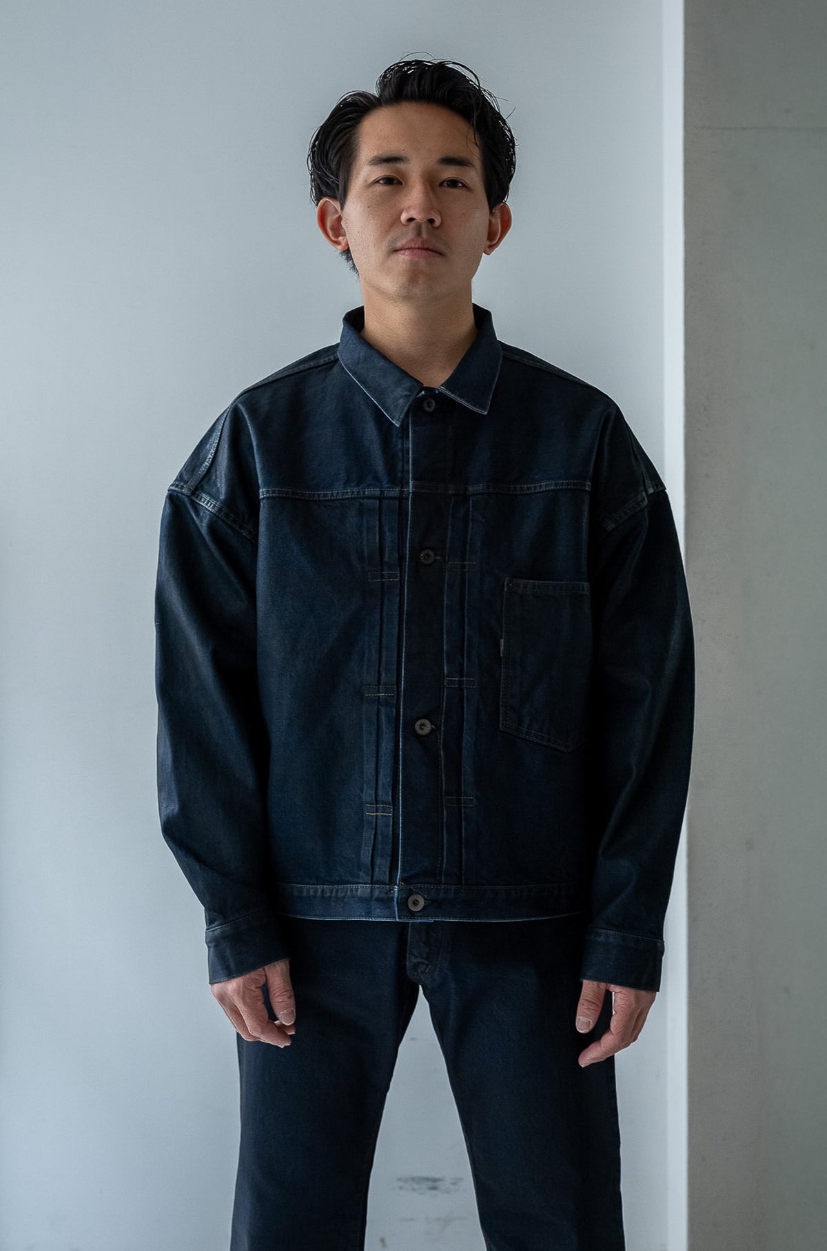 WWⅡ T-Back Jacket 〈WAXED INDIGO〉