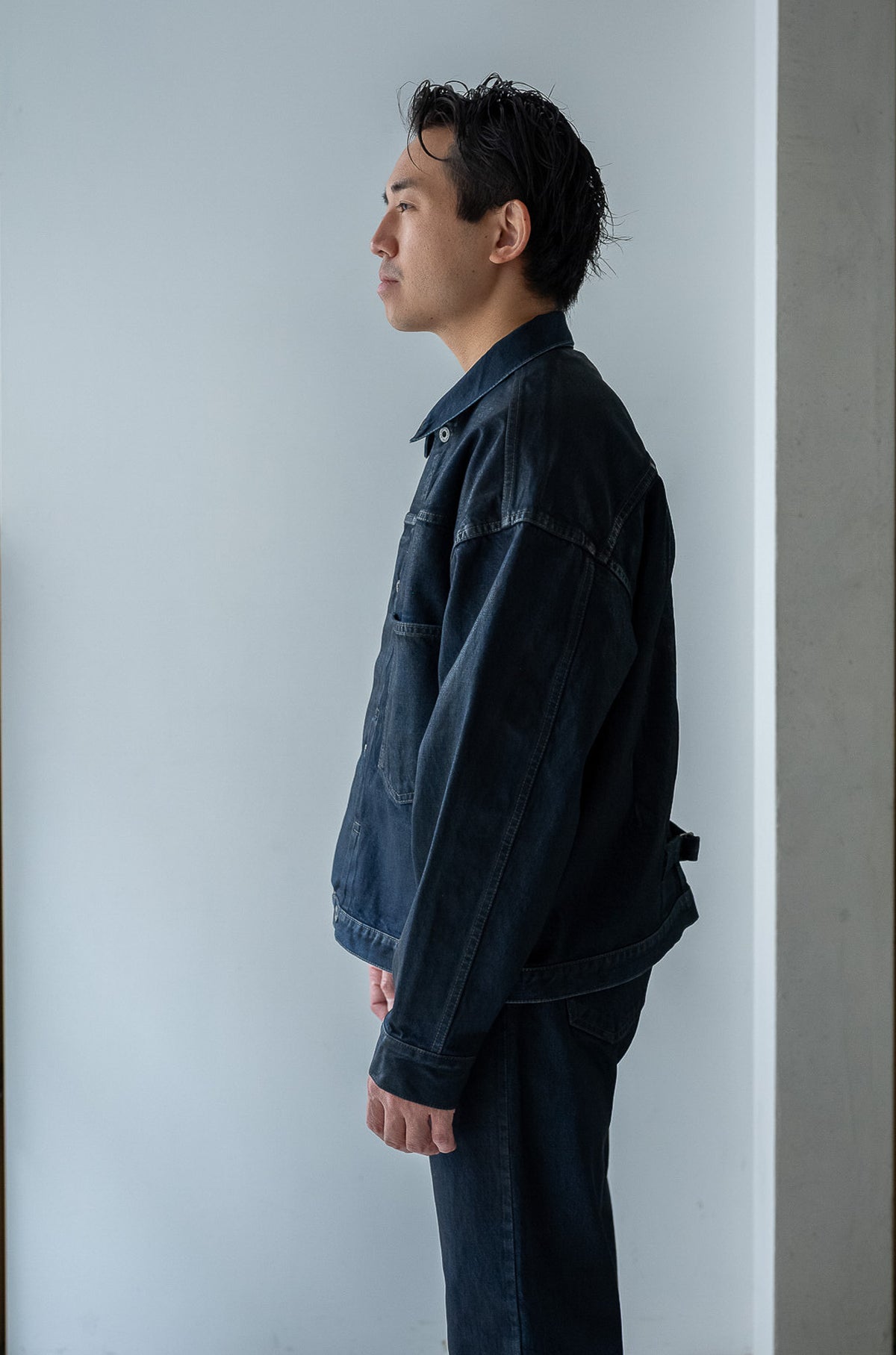 WWⅡ T-Back Jacket 〈WAXED INDIGO〉