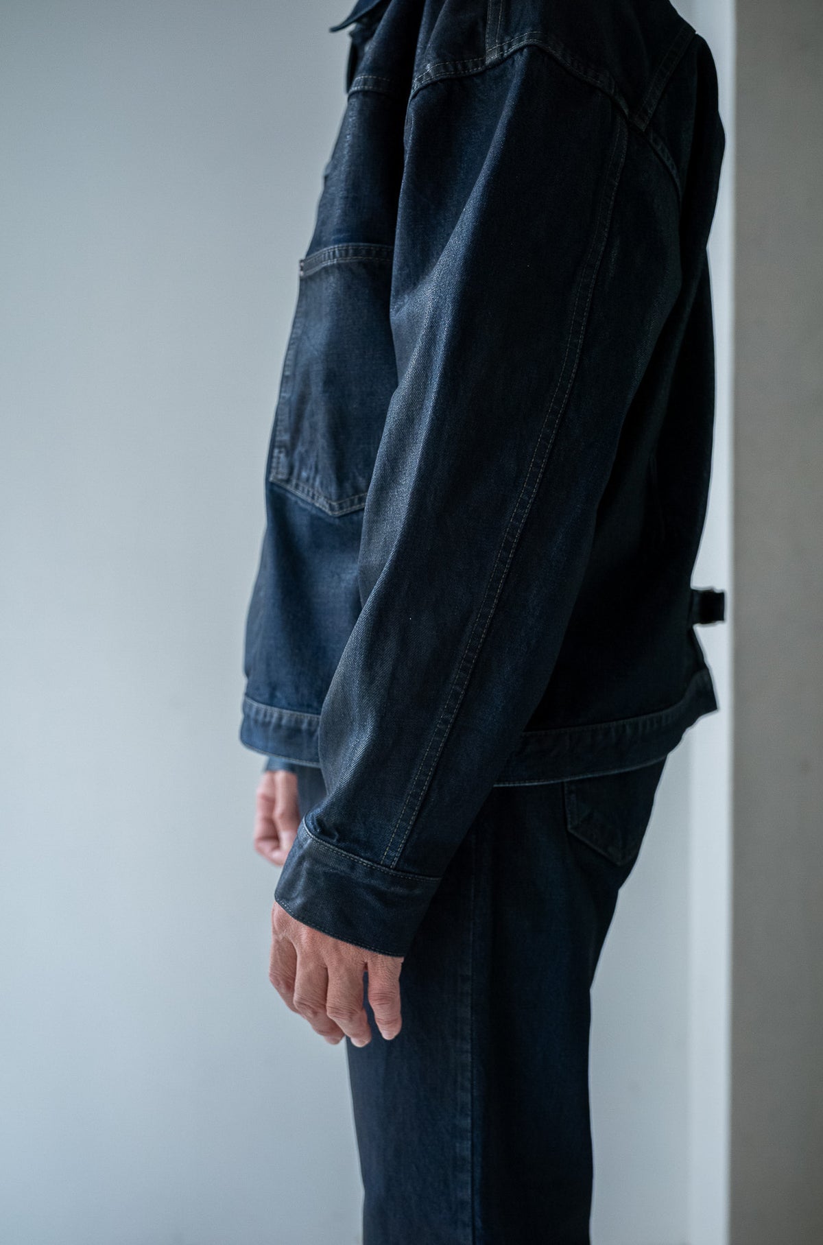 WWⅡ T-Back Jacket 〈WAXED INDIGO〉