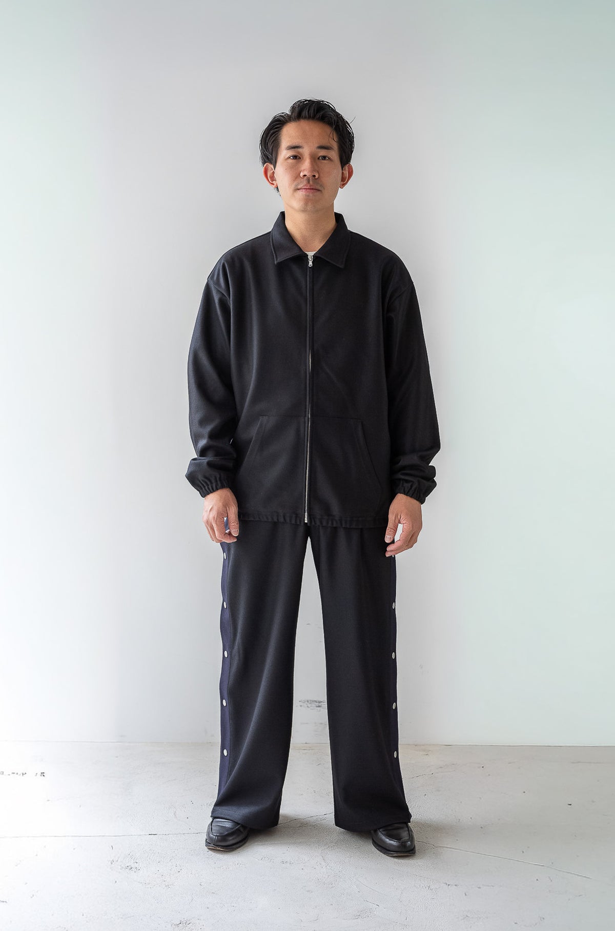 Wool Zip Blouson 〈NOIR〉