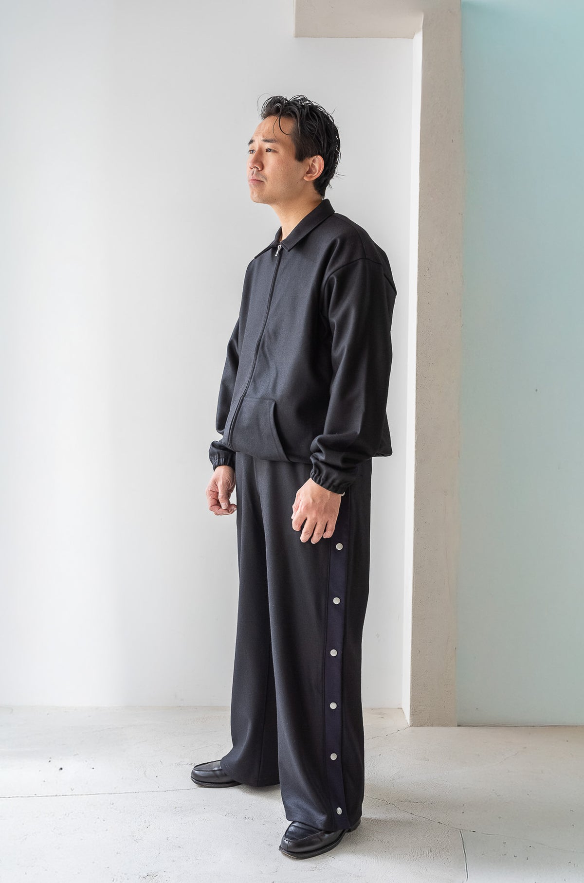 Wool Zip Blouson 〈NOIR〉