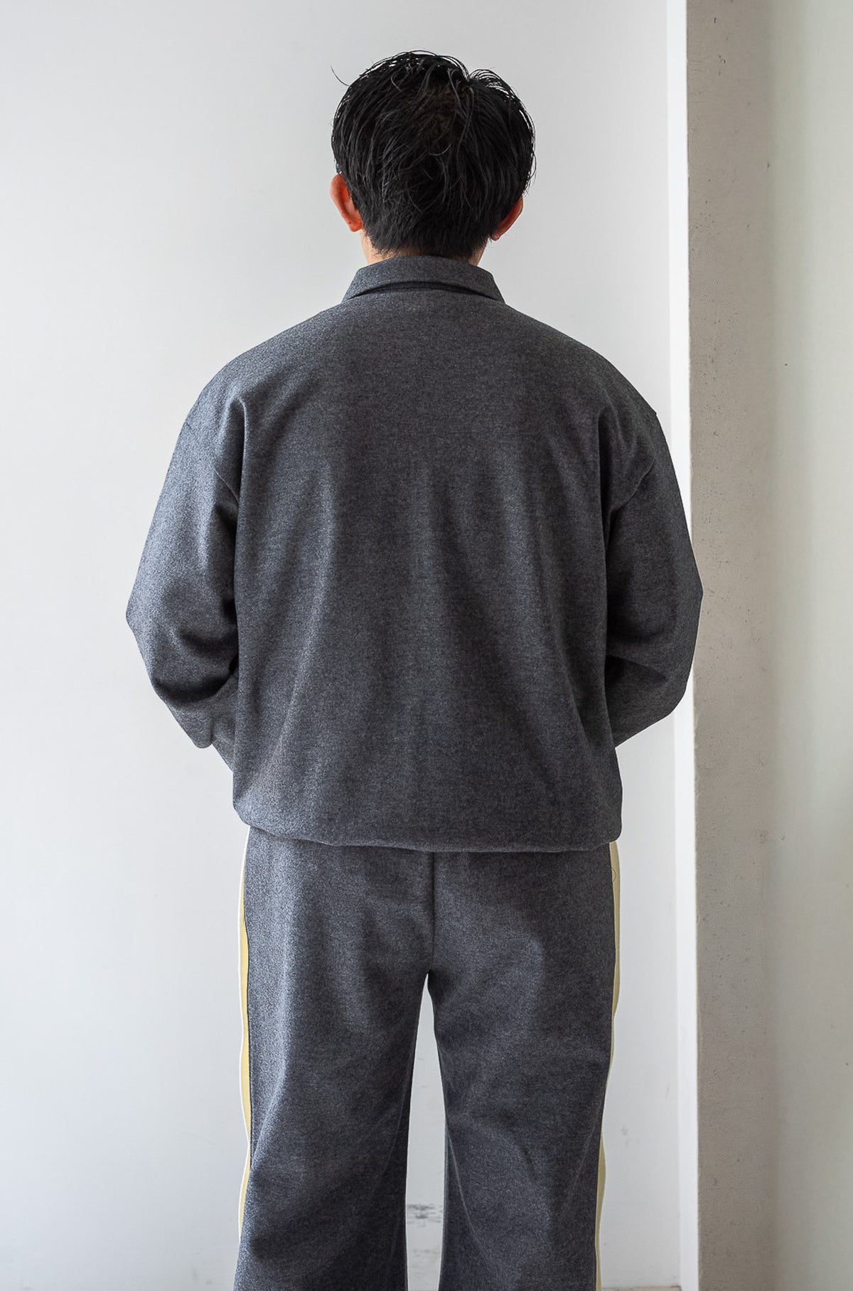 Wool Zip Blouson 〈GRAY〉
