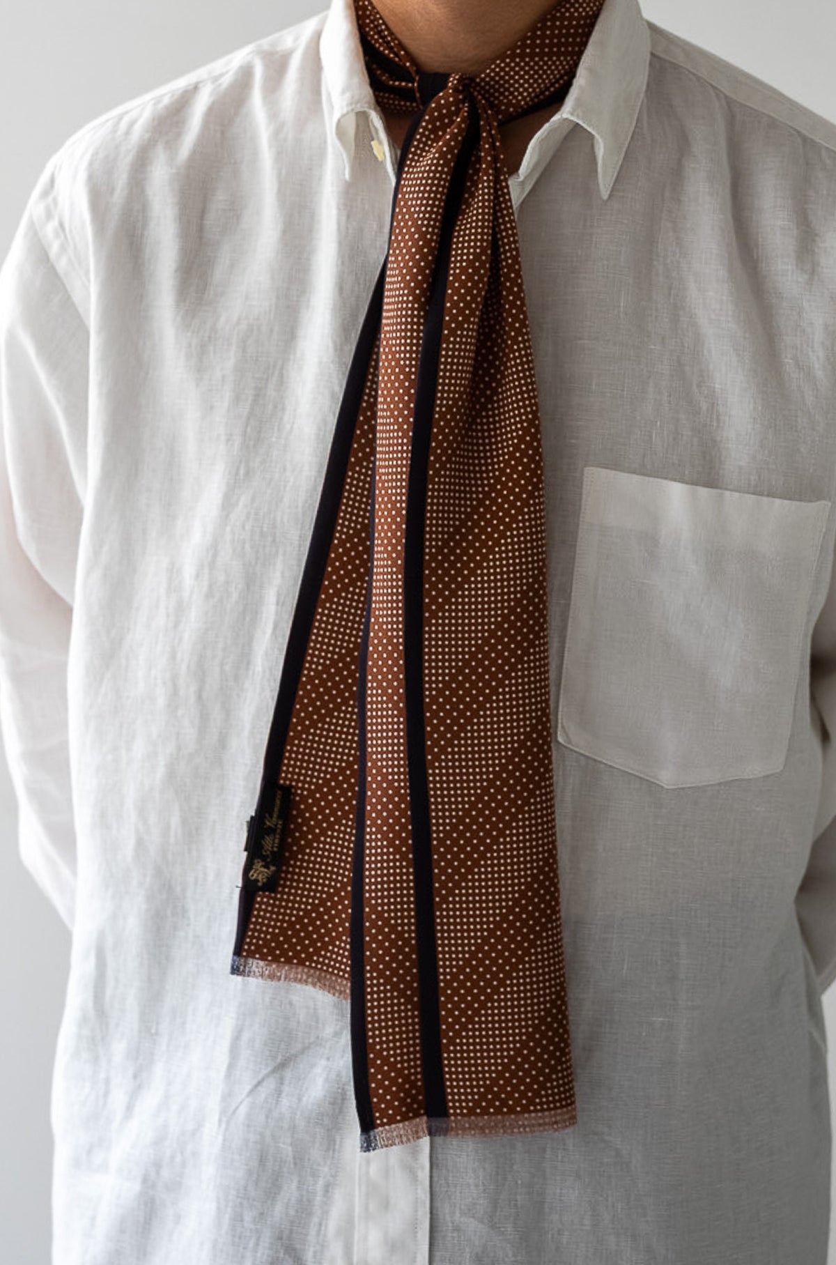 Scarf 〈BROWN × NAVY〉