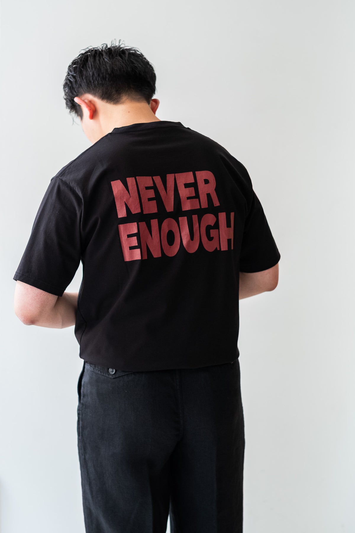 WORLD IS YOURS Tee - Block Letter 〈BLACK〉