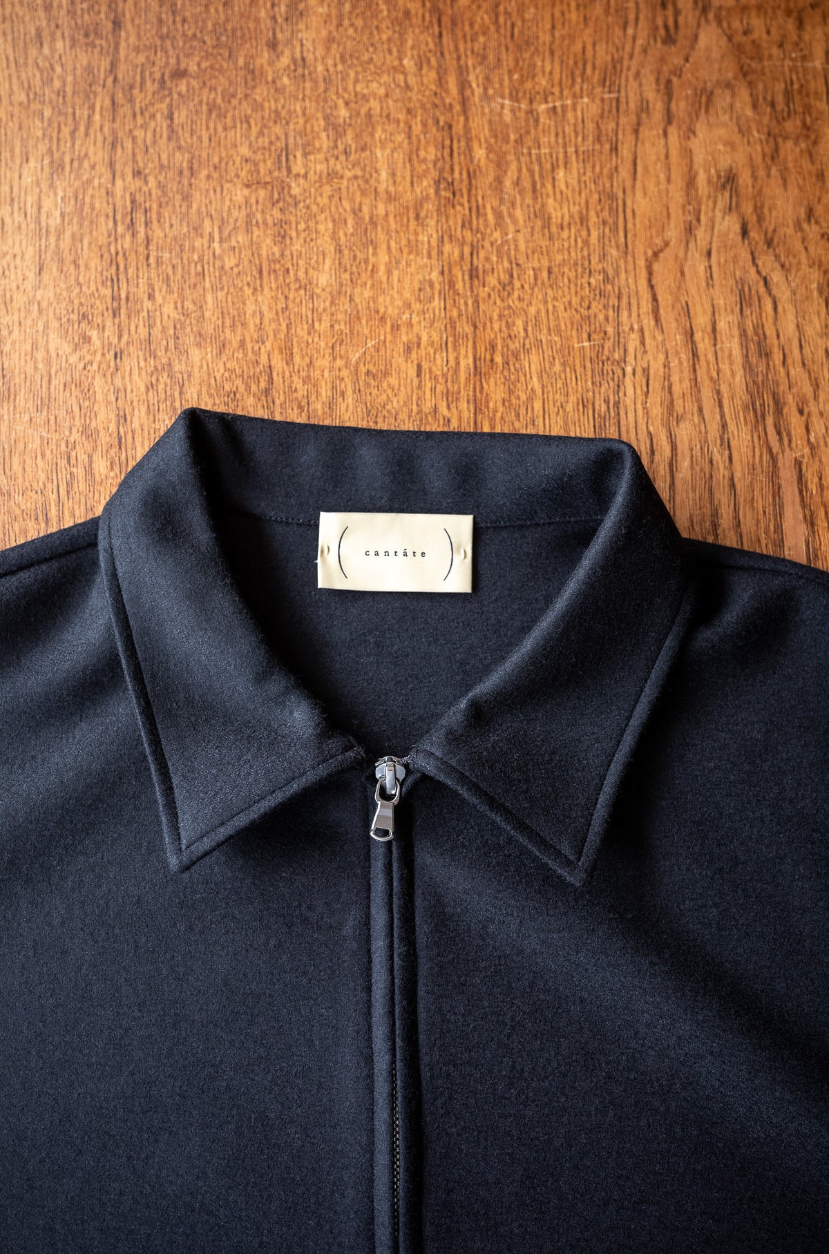 Wool Zip Blouson 〈NOIR〉